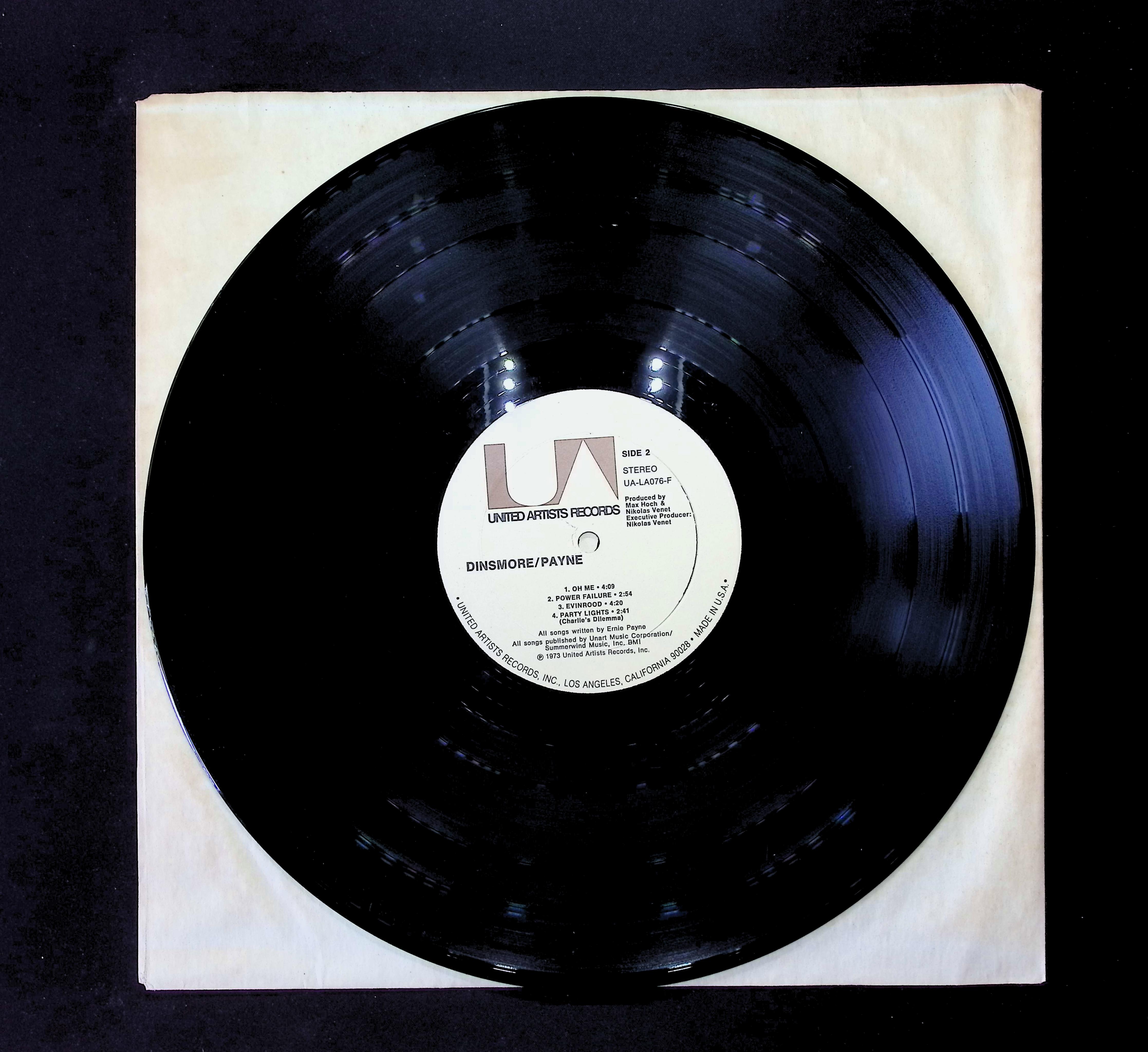 Rick Dinsmore / Ernie Payne Dinsmore Payne 12" LP 1973 UA-LA076-F Rock — image 5