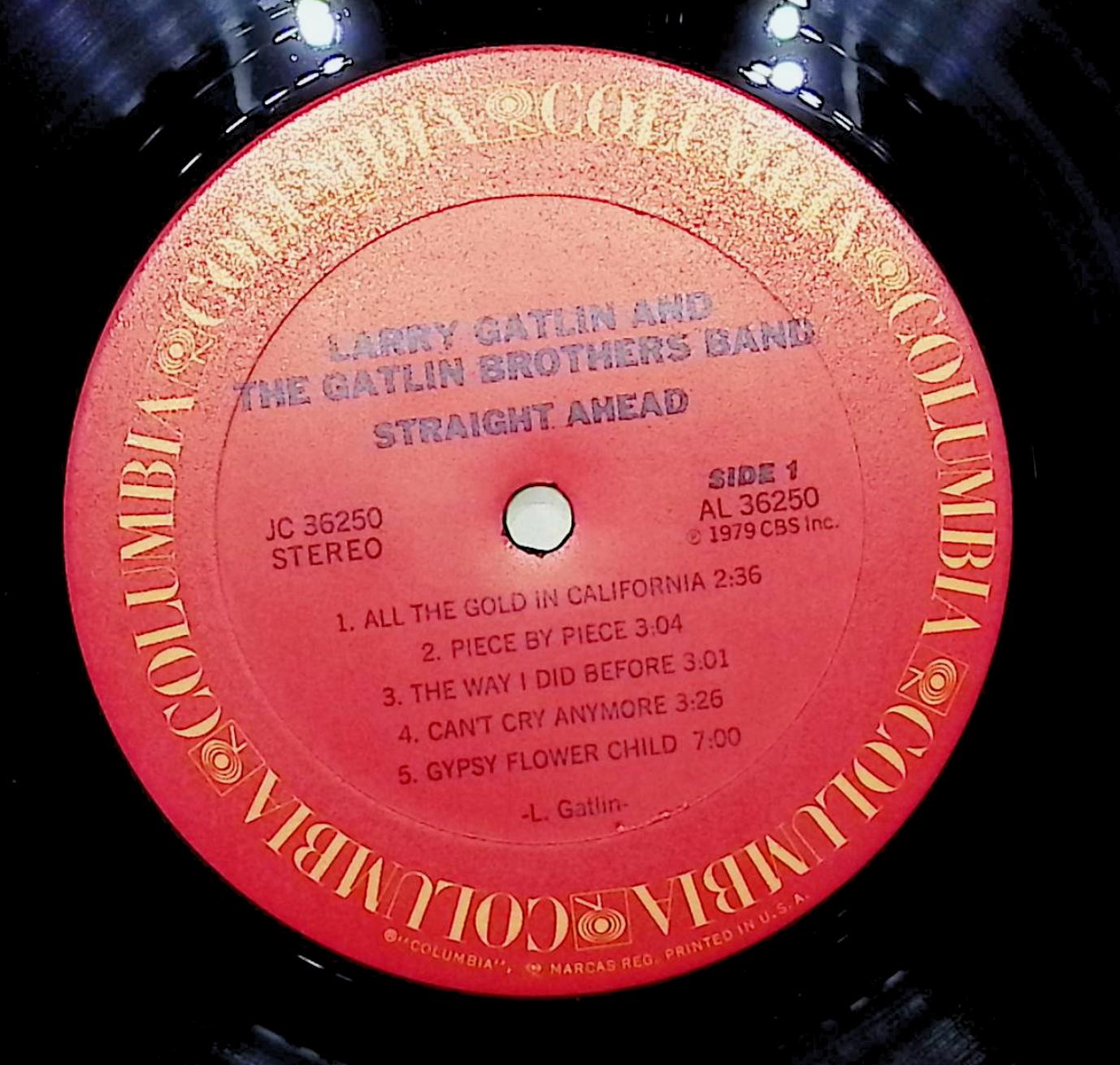 Larry Gatlin & The Gatlin Brothers Straight Ahead 12" LP 1979 JC 36250 Folk, World, & Country — image 4