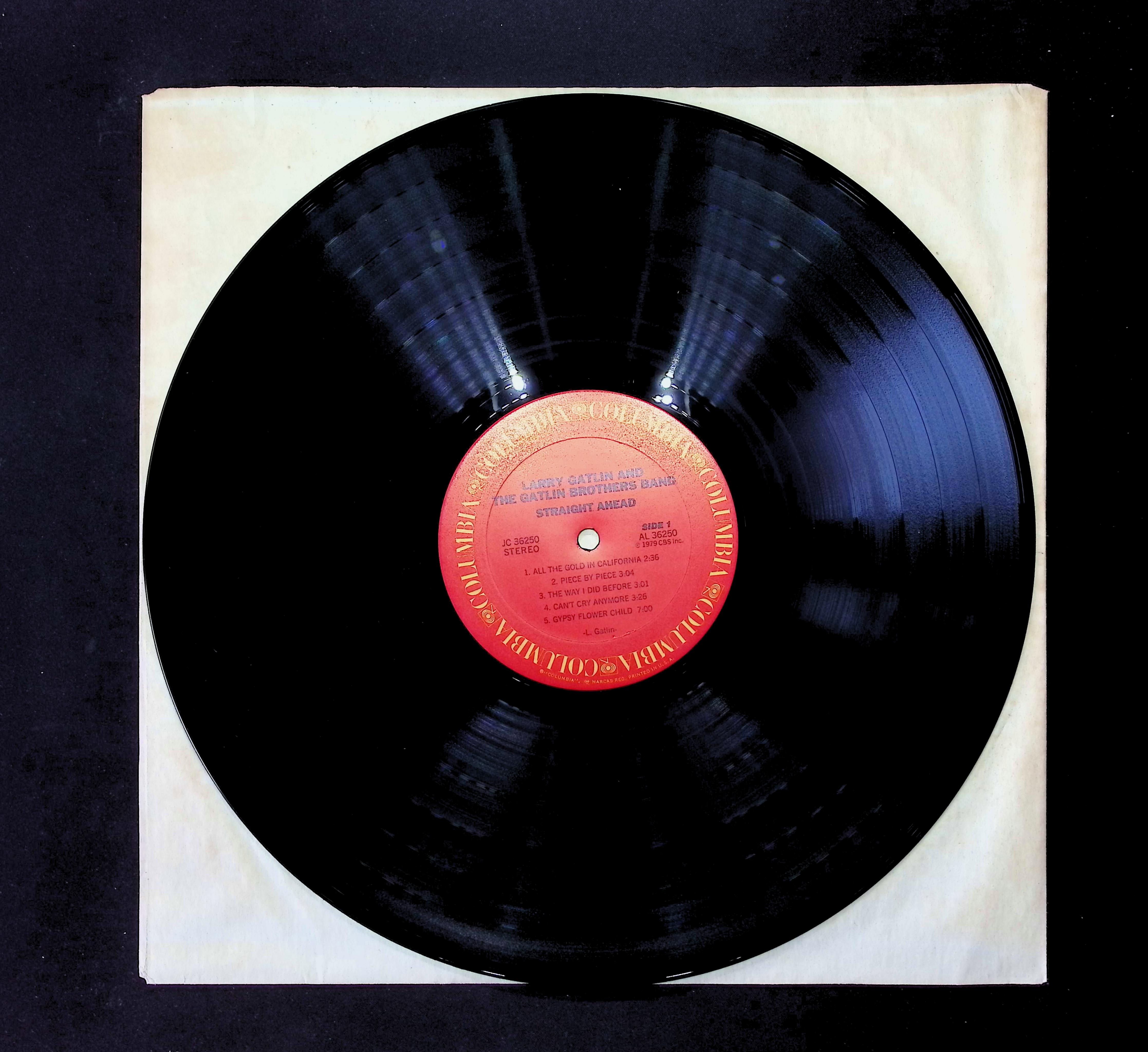 Larry Gatlin & The Gatlin Brothers Straight Ahead 12" LP 1979 JC 36250 Folk, World, & Country — image 5