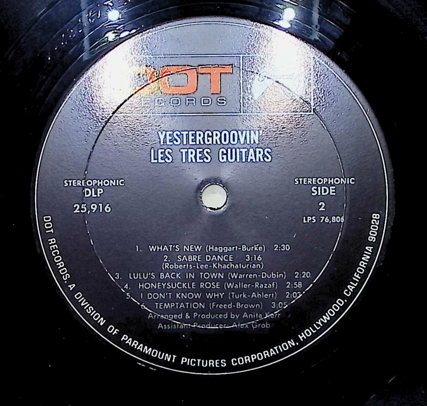 Anita Kerr Yestergroovin': Anita Kerr Presents Les Très Guitars 12" LP 1969 DLP 25916 Pop — image 2