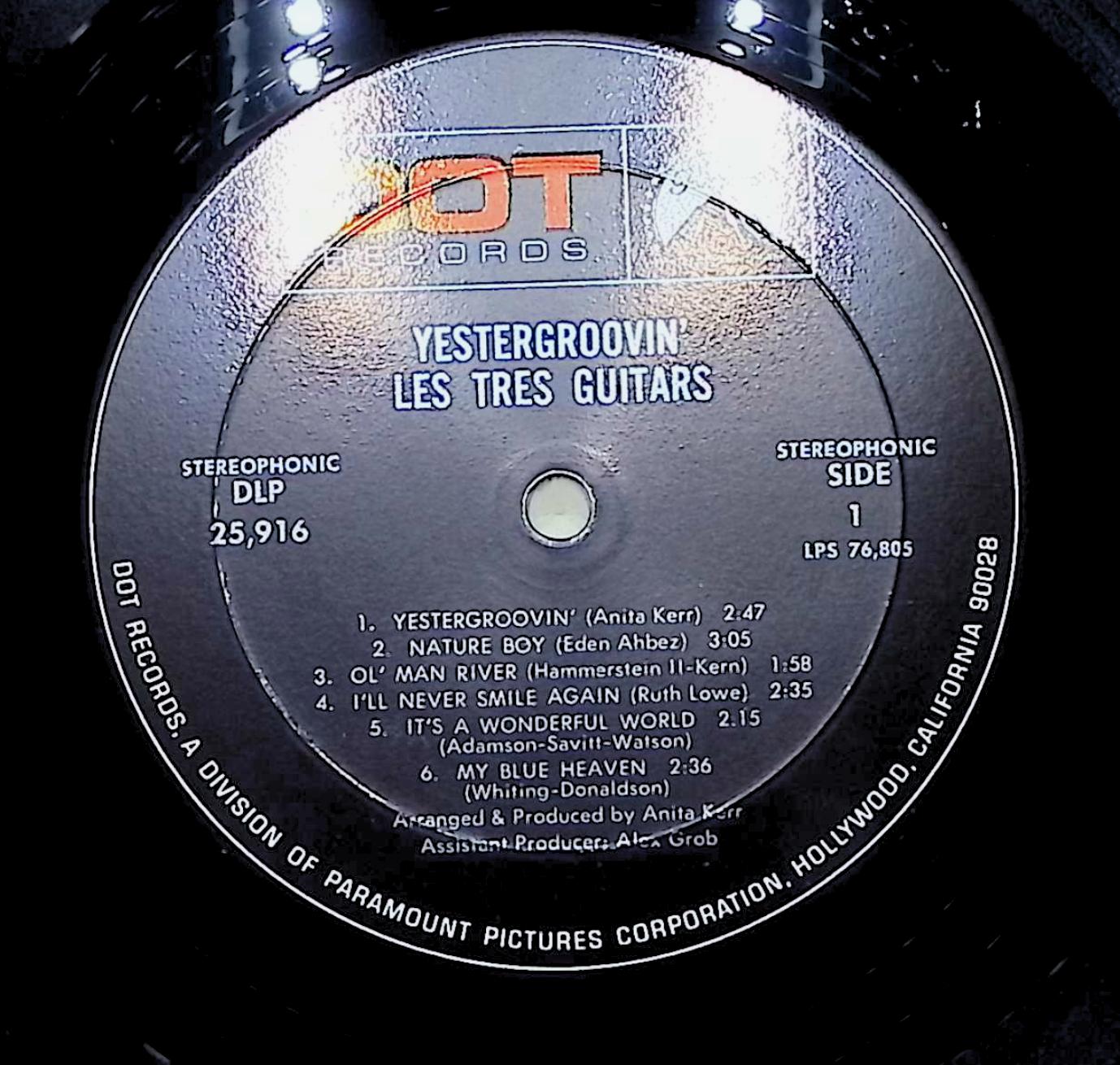 Anita Kerr Yestergroovin': Anita Kerr Presents Les Très Guitars 12" LP 1969 DLP 25916 Pop — image 4