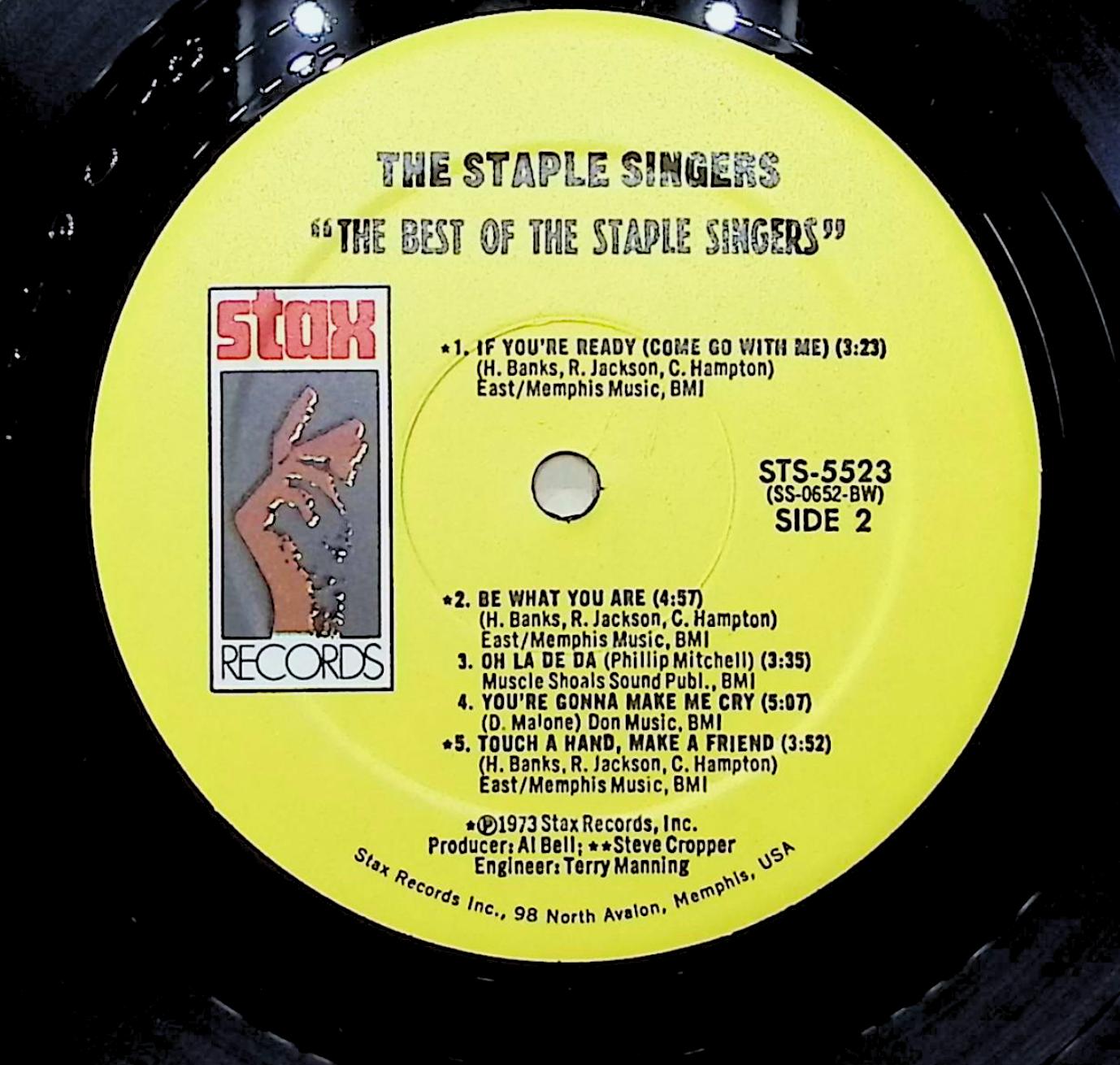 The Staple Singers The Best Of The Staple Singers 12" LP 1974 STS-5523 Funk / Soul — image 4