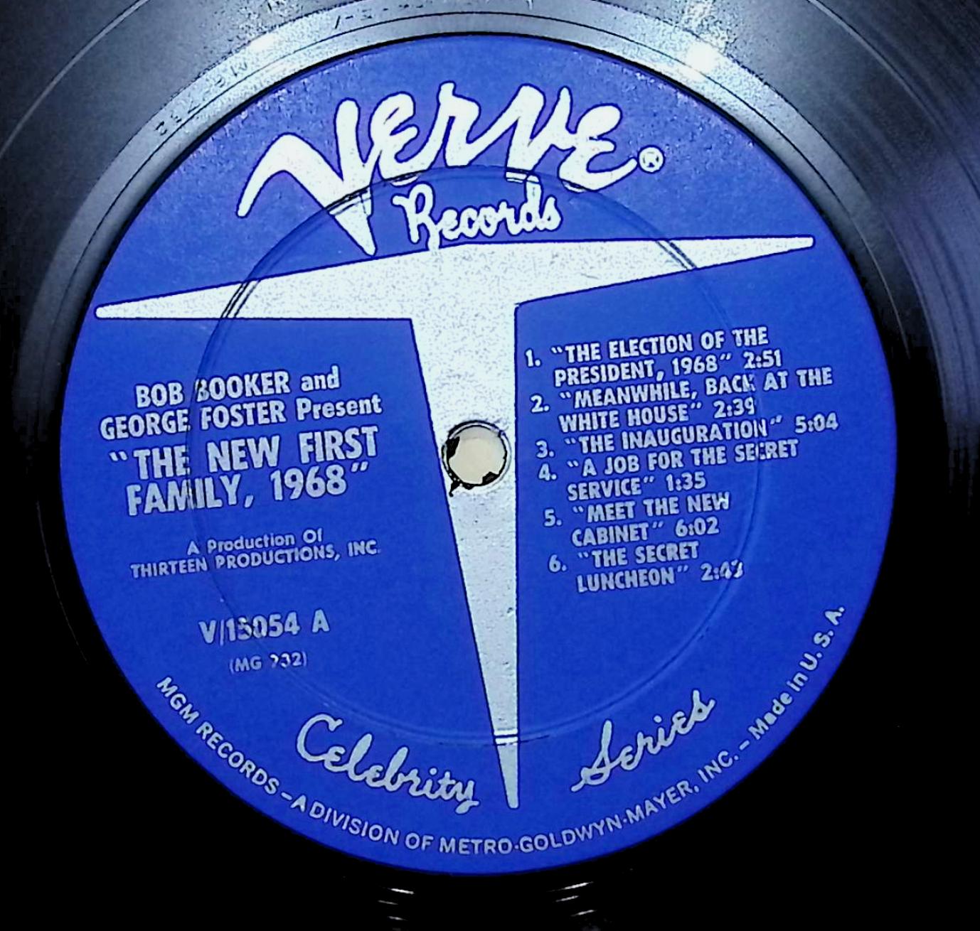 Bob Booker & George Foster The New First Family, 1968 12" LP 1966 V-15054 Non-Music — image 2