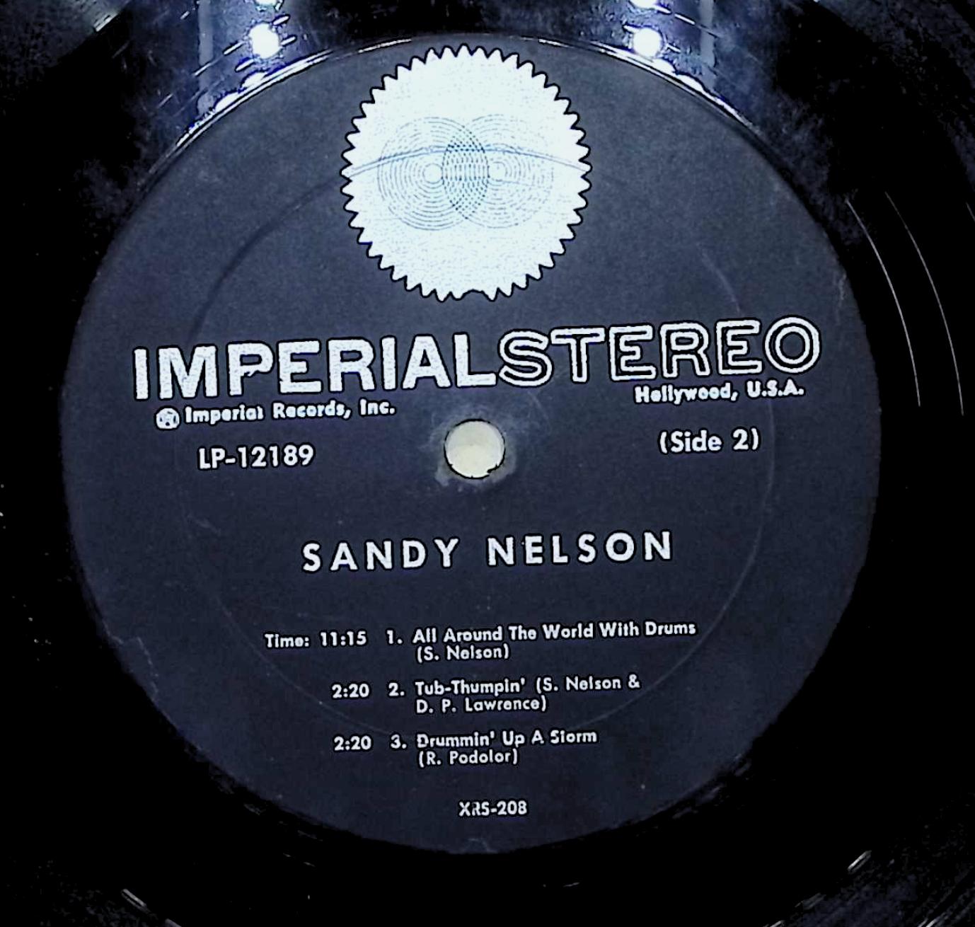 Sandy Nelson Drummin' Up A Storm 12" LP 1962 LP-12189 Rock — image 2