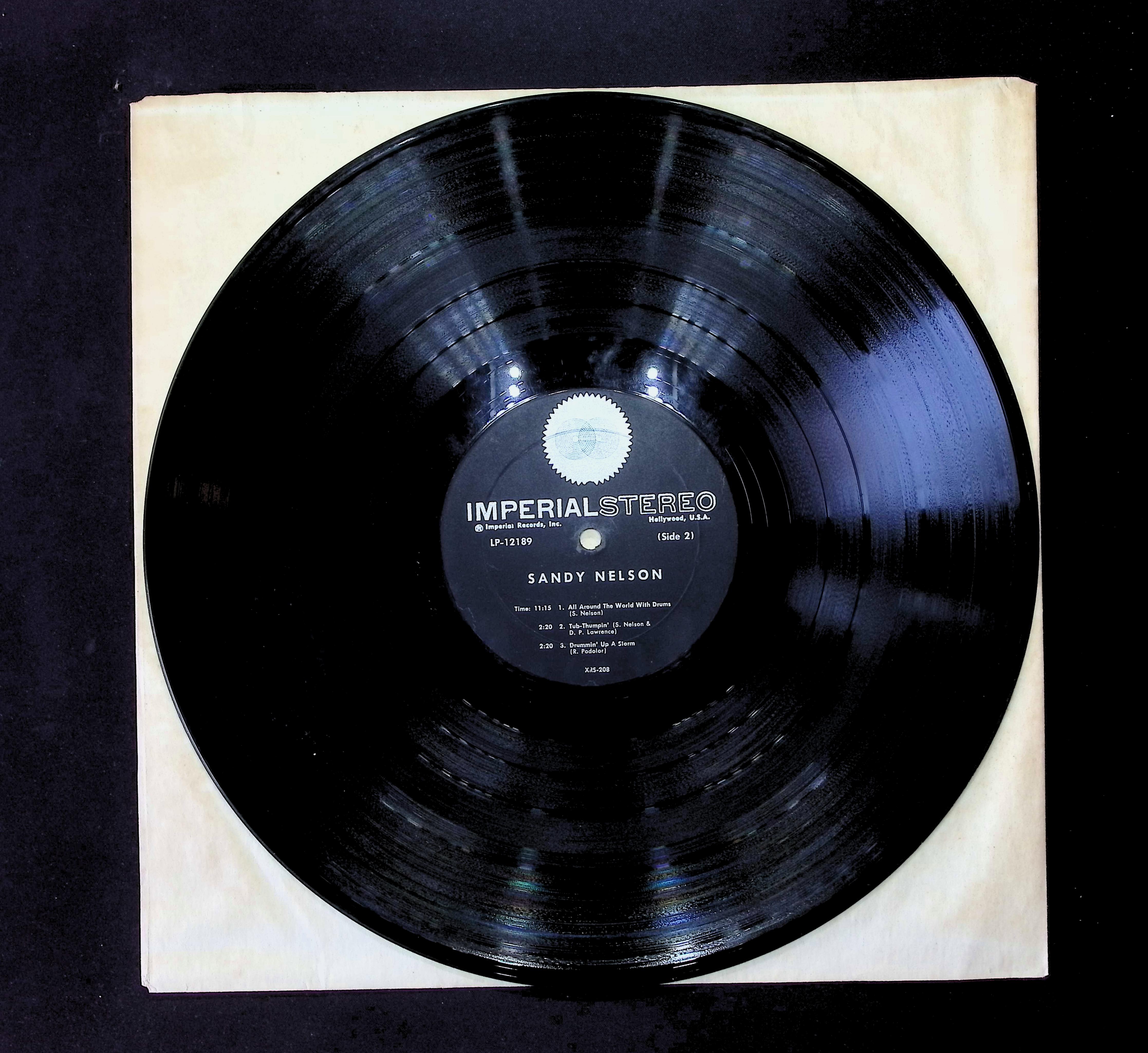Sandy Nelson Drummin' Up A Storm 12" LP 1962 LP-12189 Rock — image 3