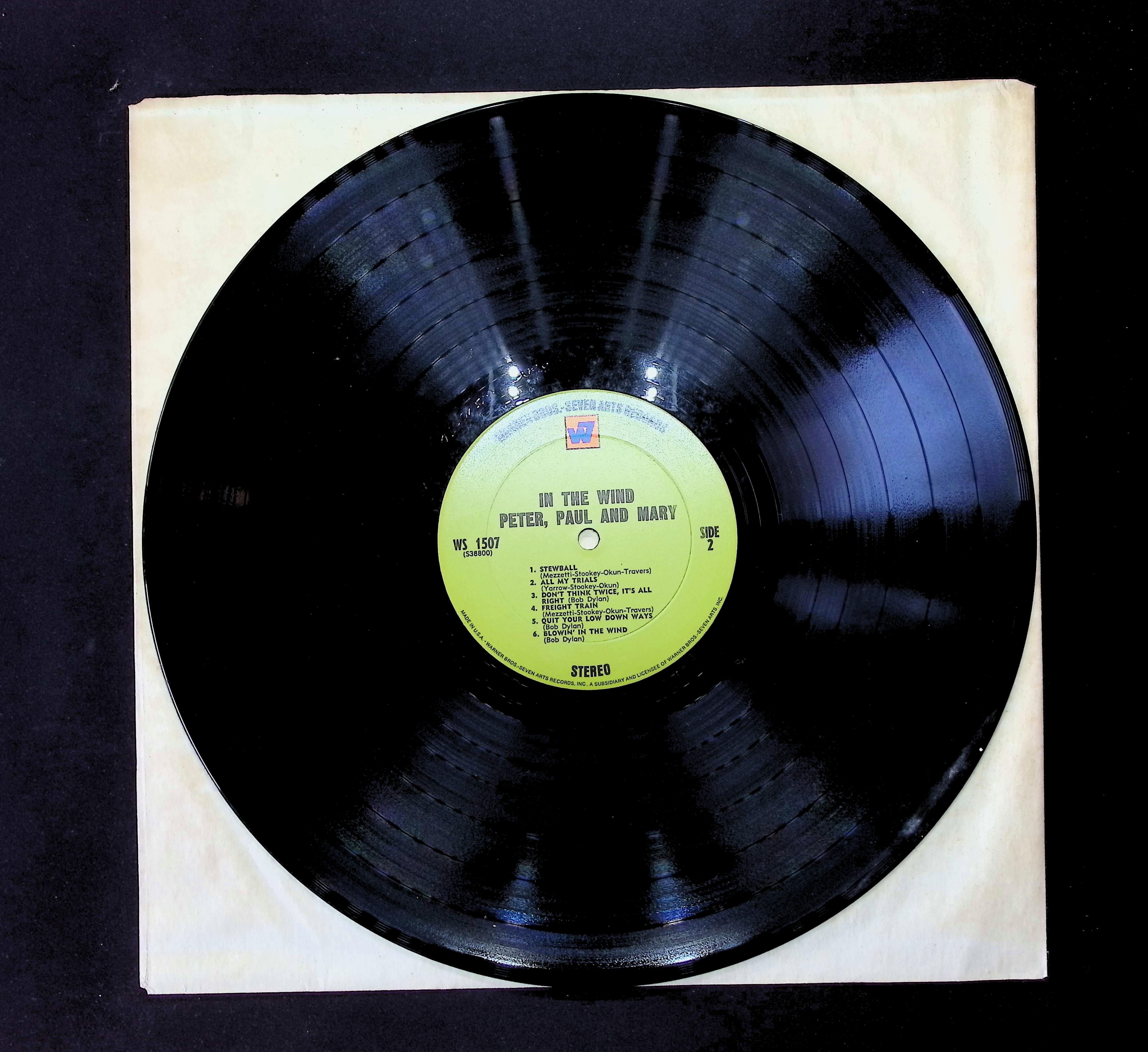 Peter, Paul & Mary In The Wind 12" LP 0 1507 Folk, World, & Country — image 5
