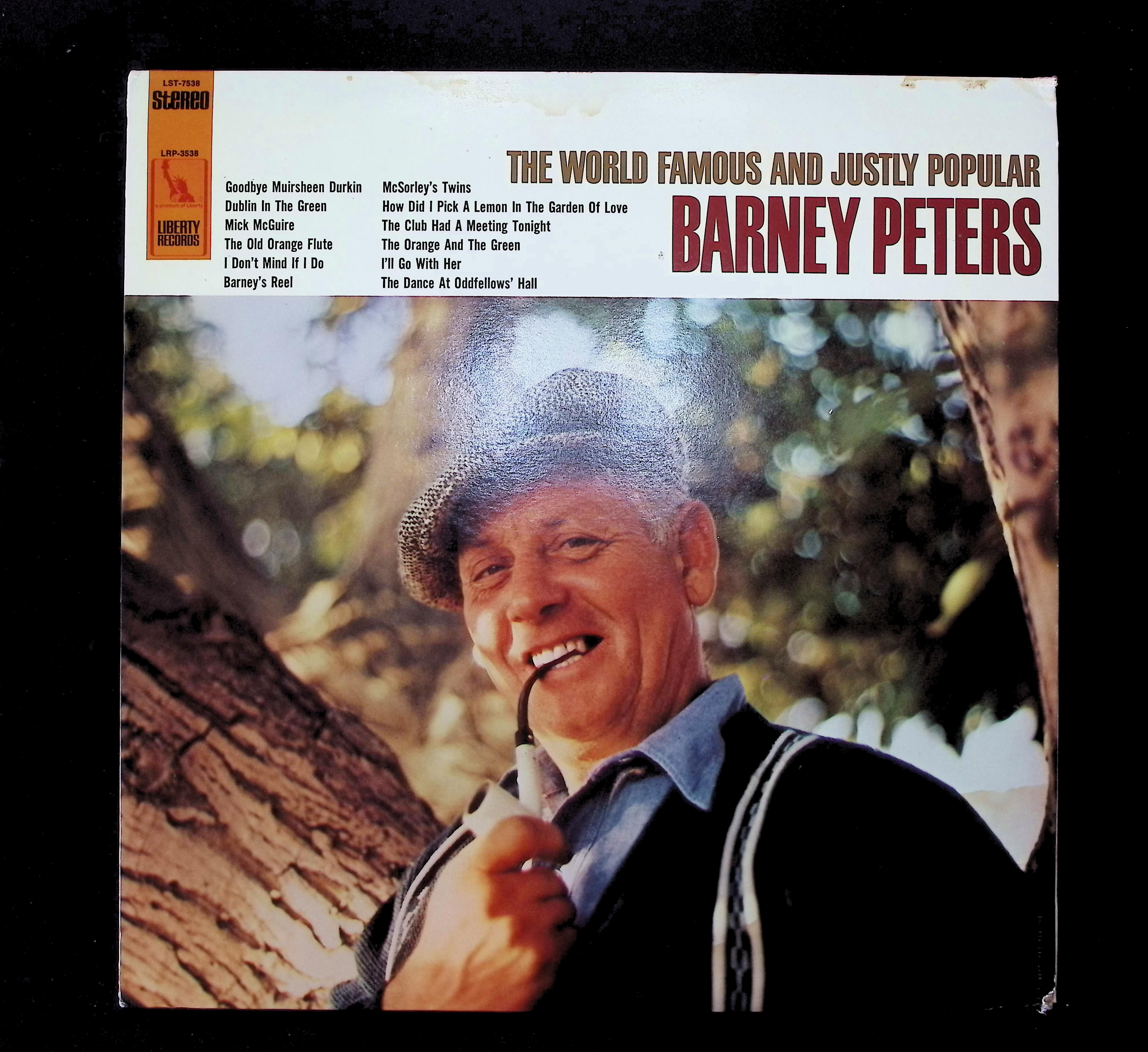 Barney Peters The World Famous And Justly Popular 1967 LP Folk, World, & Country