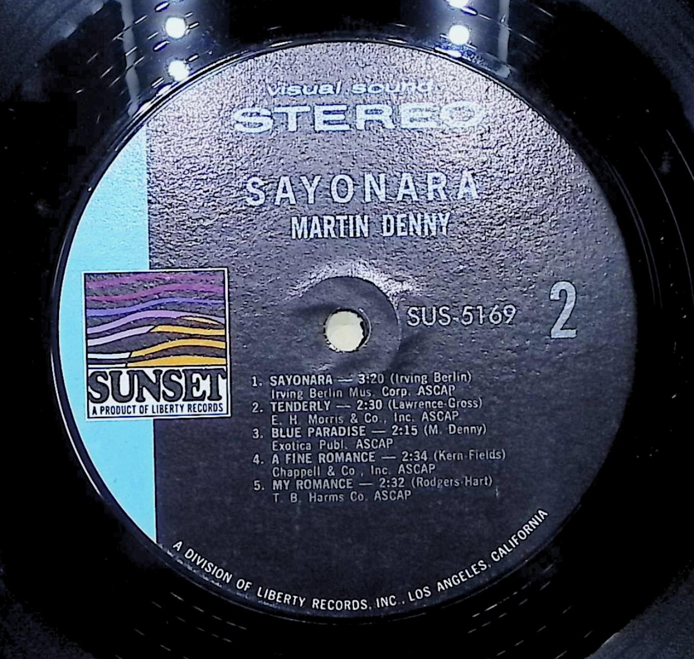 Martin Denny Sayonara 1967 LP SUS-5169 Jazz, Latin, Folk, World, & Country  — image 2