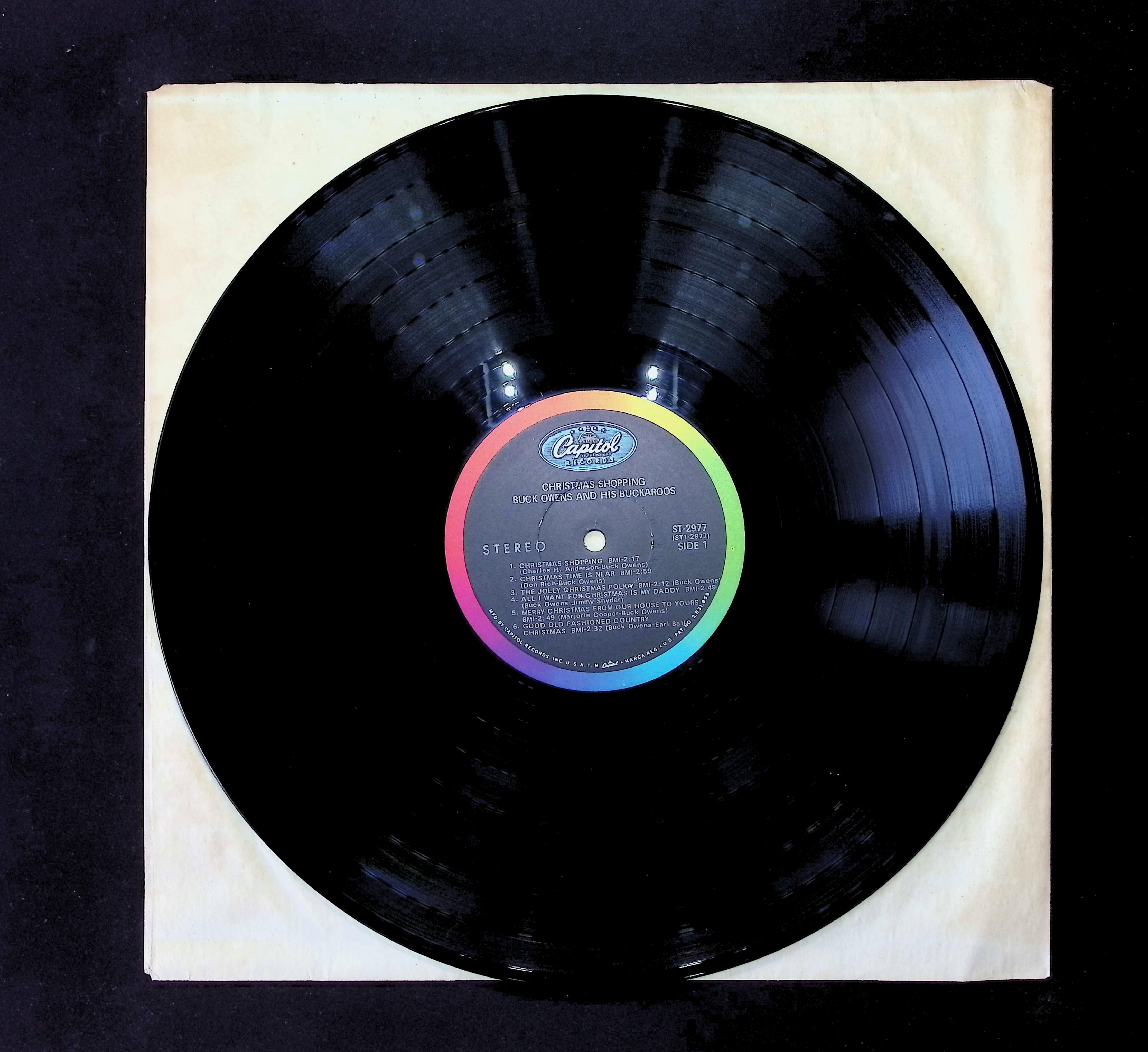 Buck Owens And His Buckaroos-Christmas Shopping-1968 LP Folk, World, & Country  — image 3