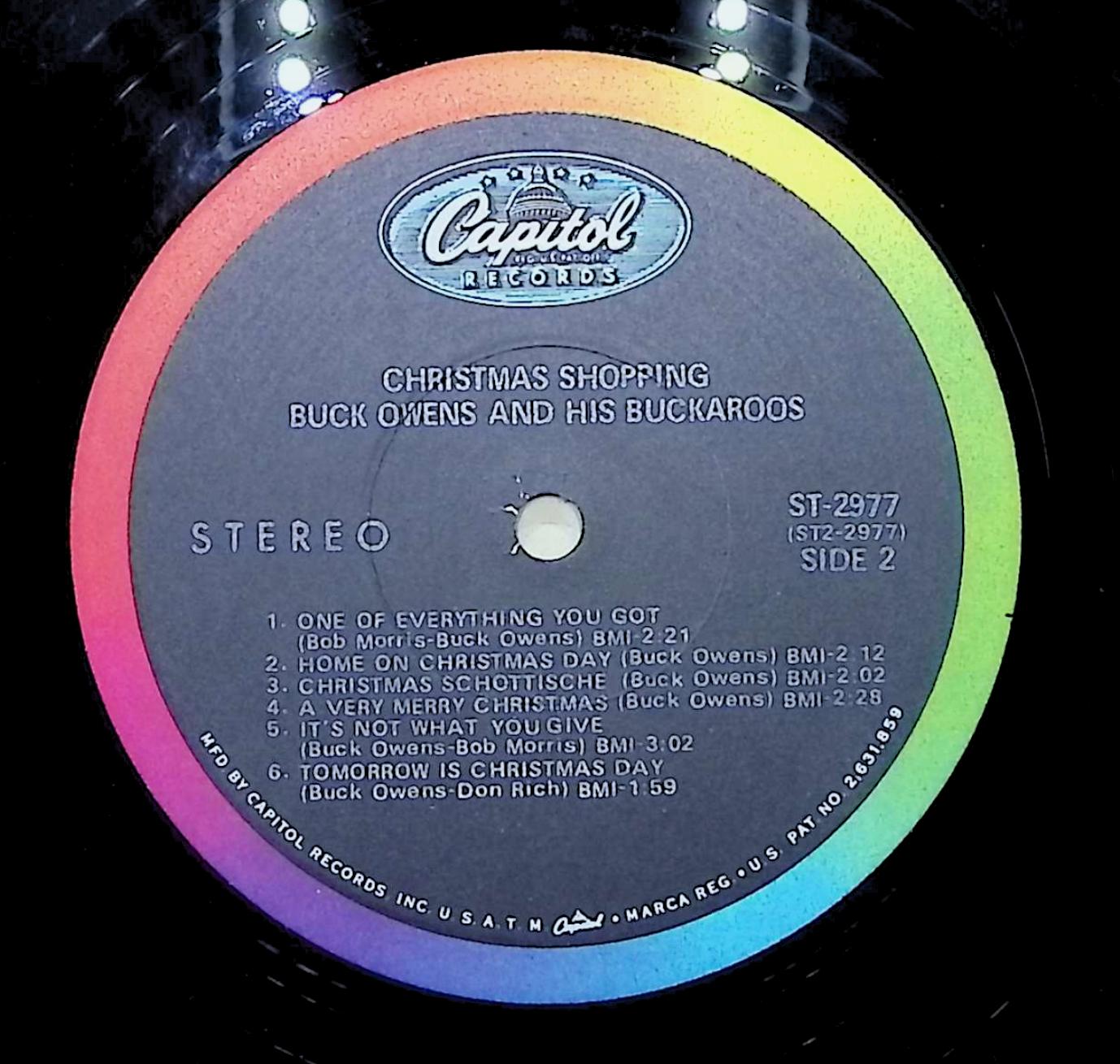 Buck Owens And His Buckaroos-Christmas Shopping-1968 LP Folk, World, & Country  — image 4