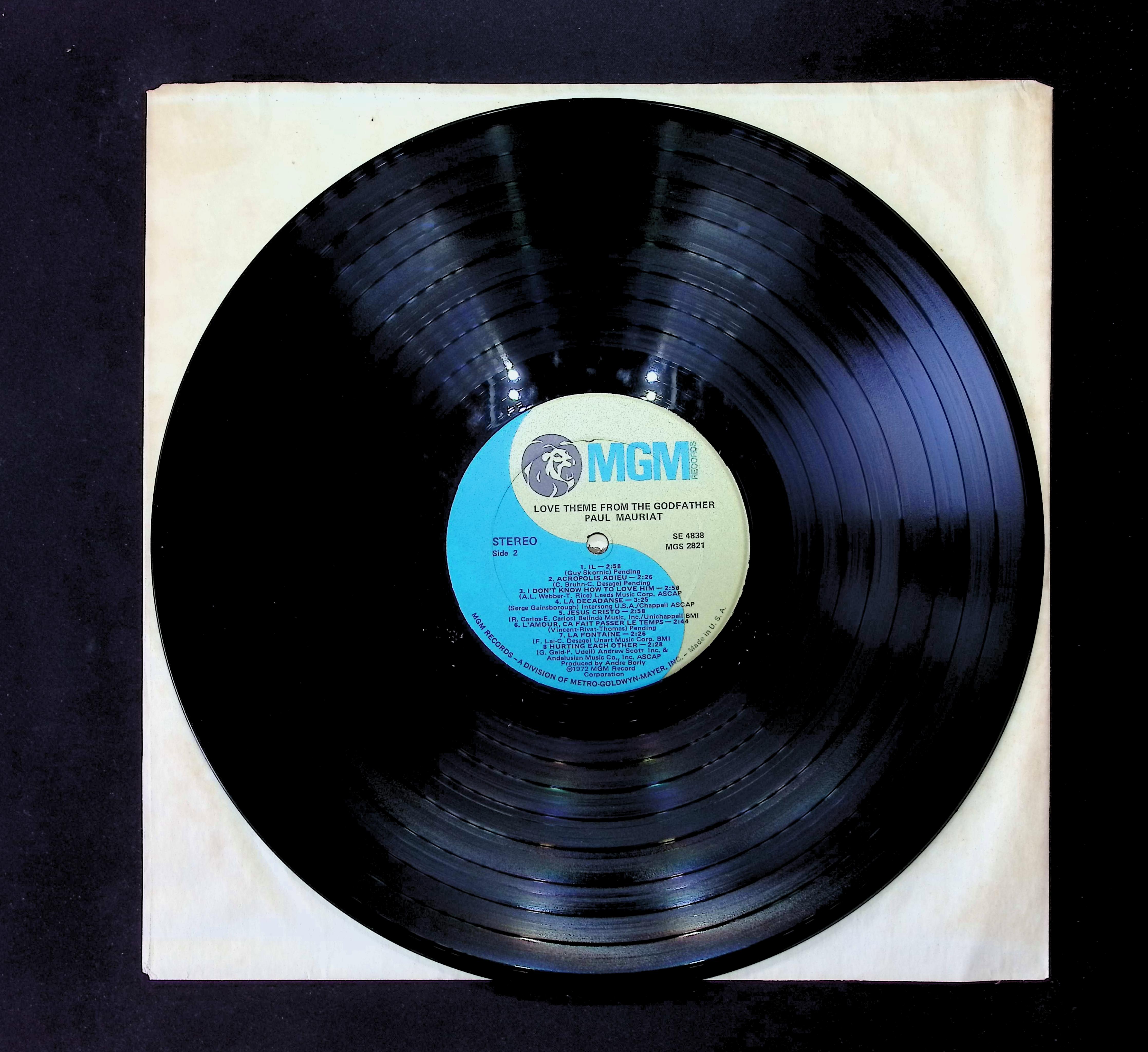 Paul Mauriat Love Theme From The Godfather 12" LP 1972 SE 4838 Stage & Screen — image 3