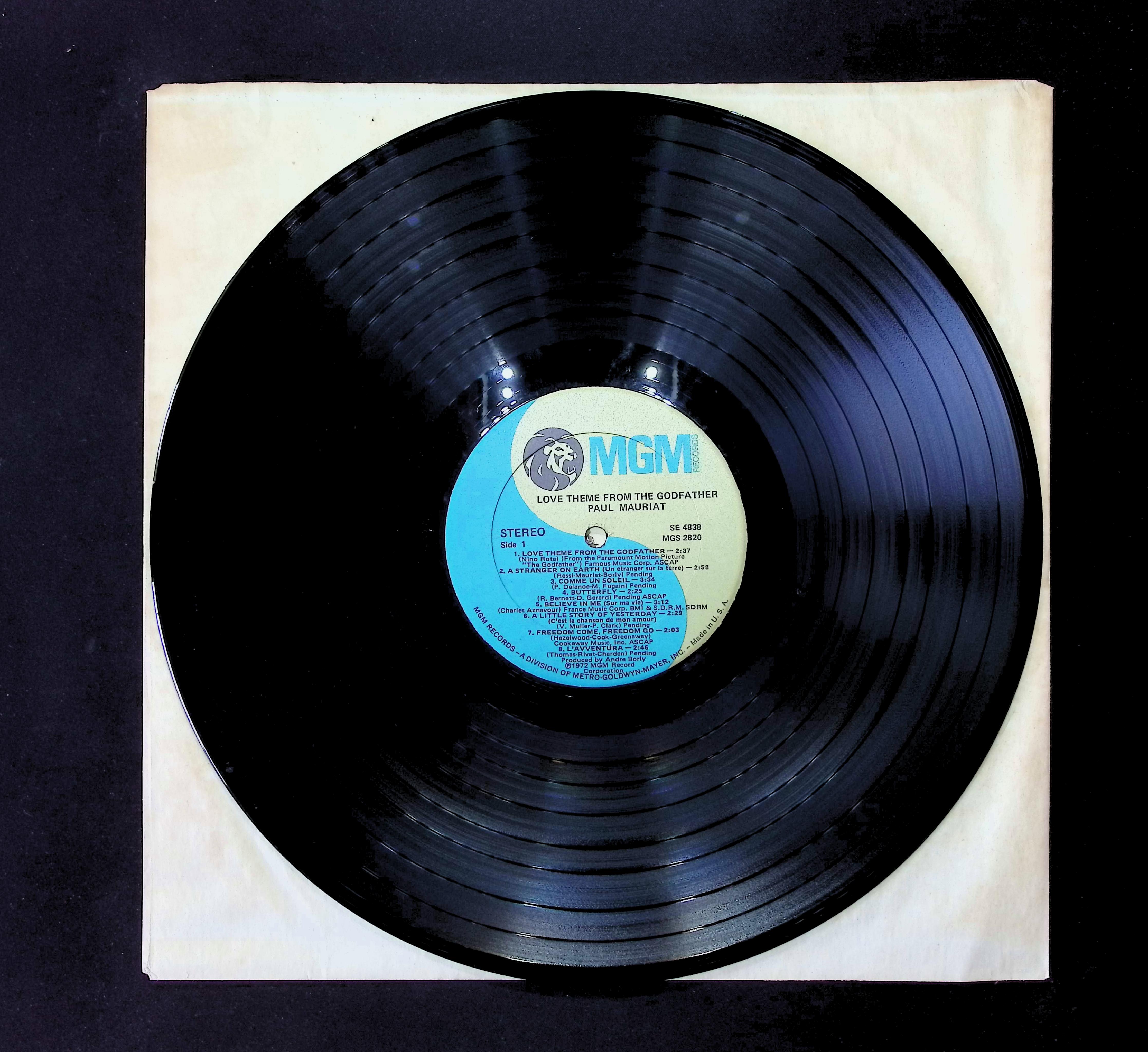 Paul Mauriat Love Theme From The Godfather 12" LP 1972 SE 4838 Stage & Screen — image 5