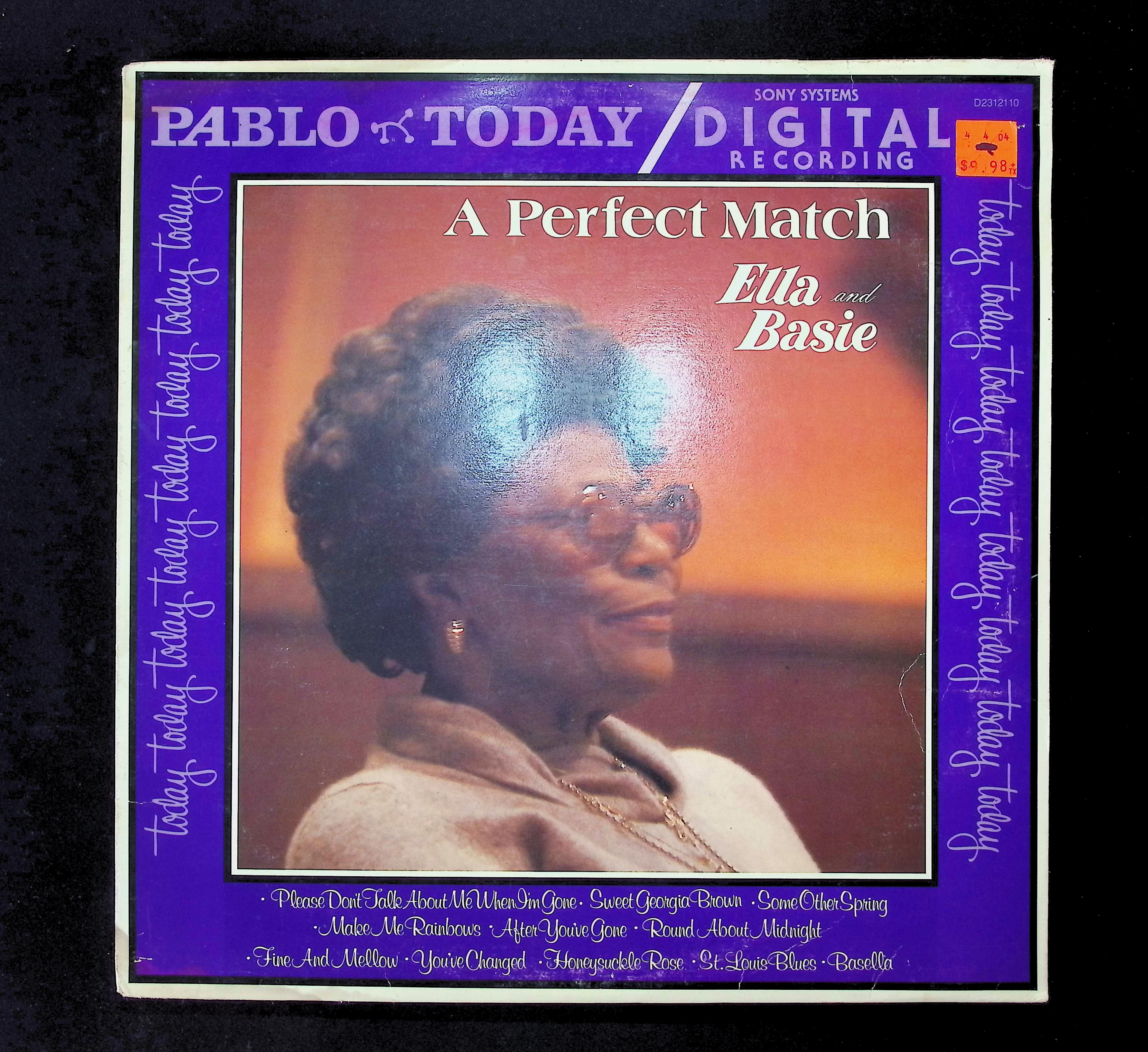 Ella Fitzgerald And Count Basie A Perfect Match 1980 LP Jazz