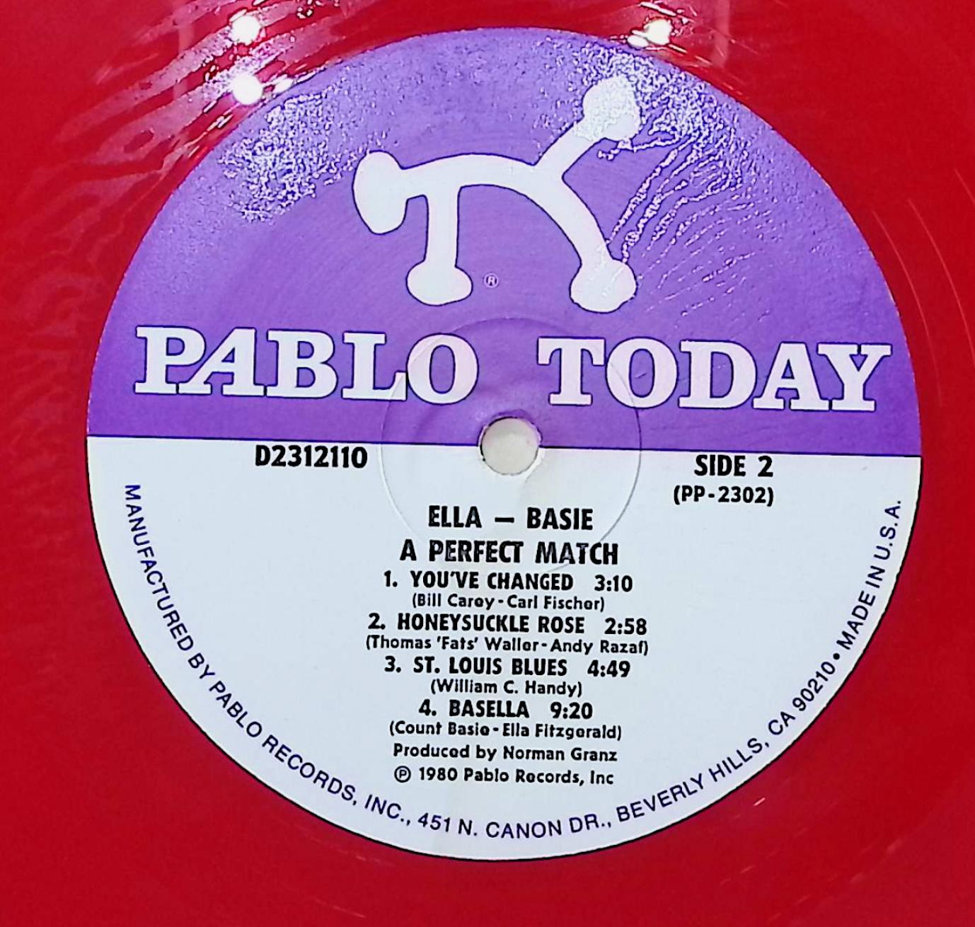 Ella Fitzgerald And Count Basie A Perfect Match 1980 LP Jazz — image 4