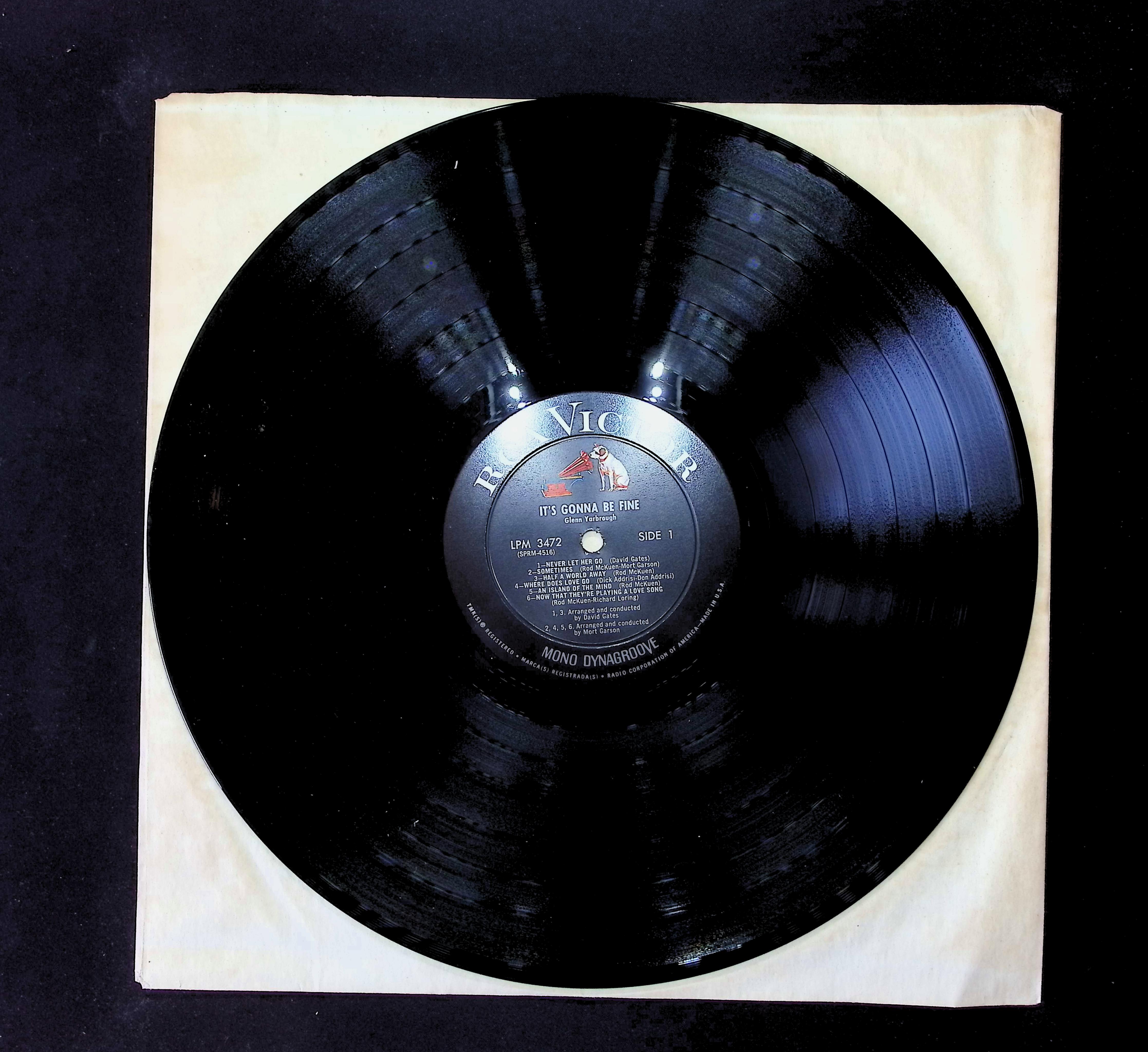 Glenn Yarbrough It's Gonna Be Fine 12" LP 1965 LPM-3472 Pop — image 3