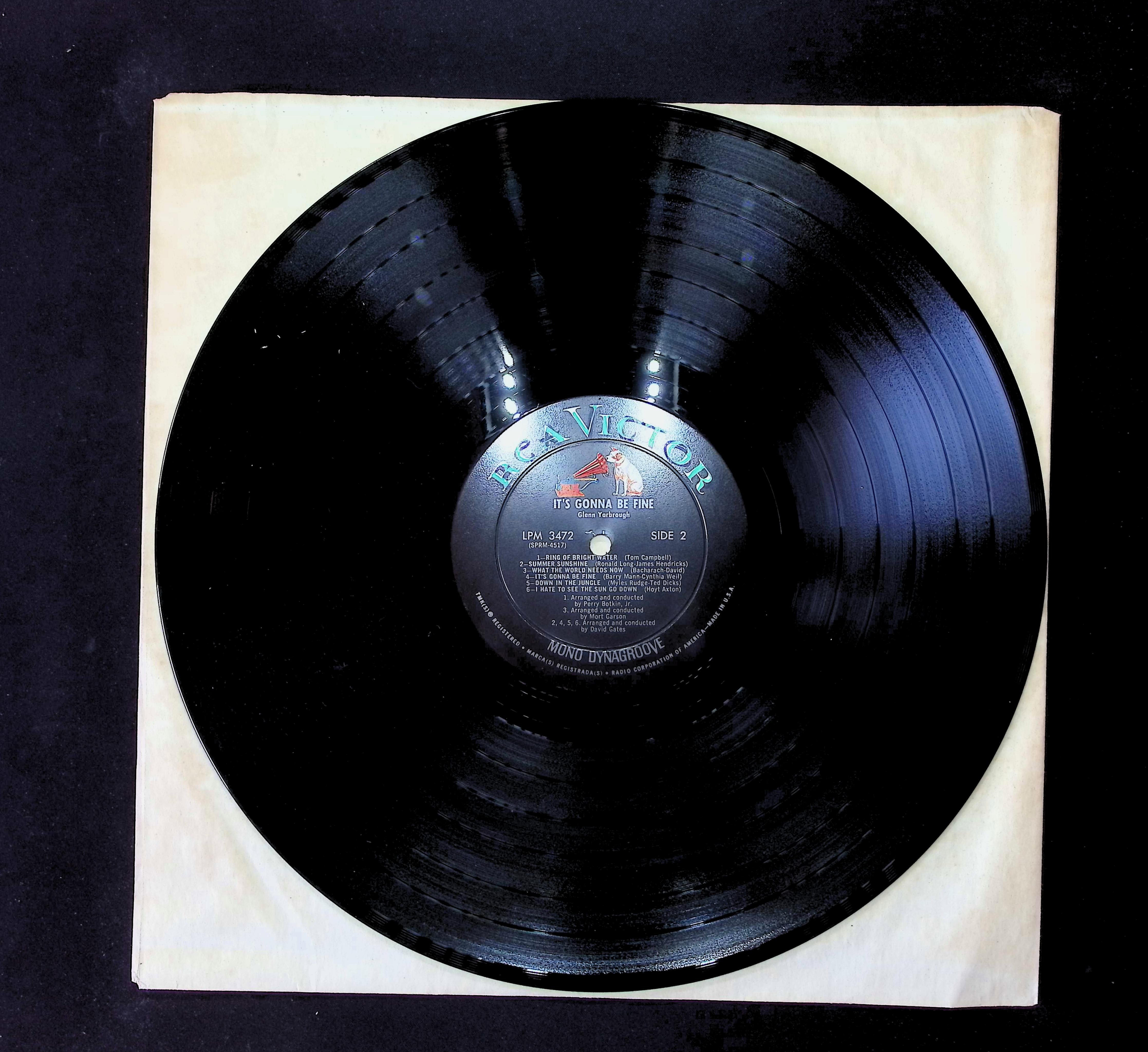 Glenn Yarbrough It's Gonna Be Fine 12" LP 1965 LPM-3472 Pop — image 5
