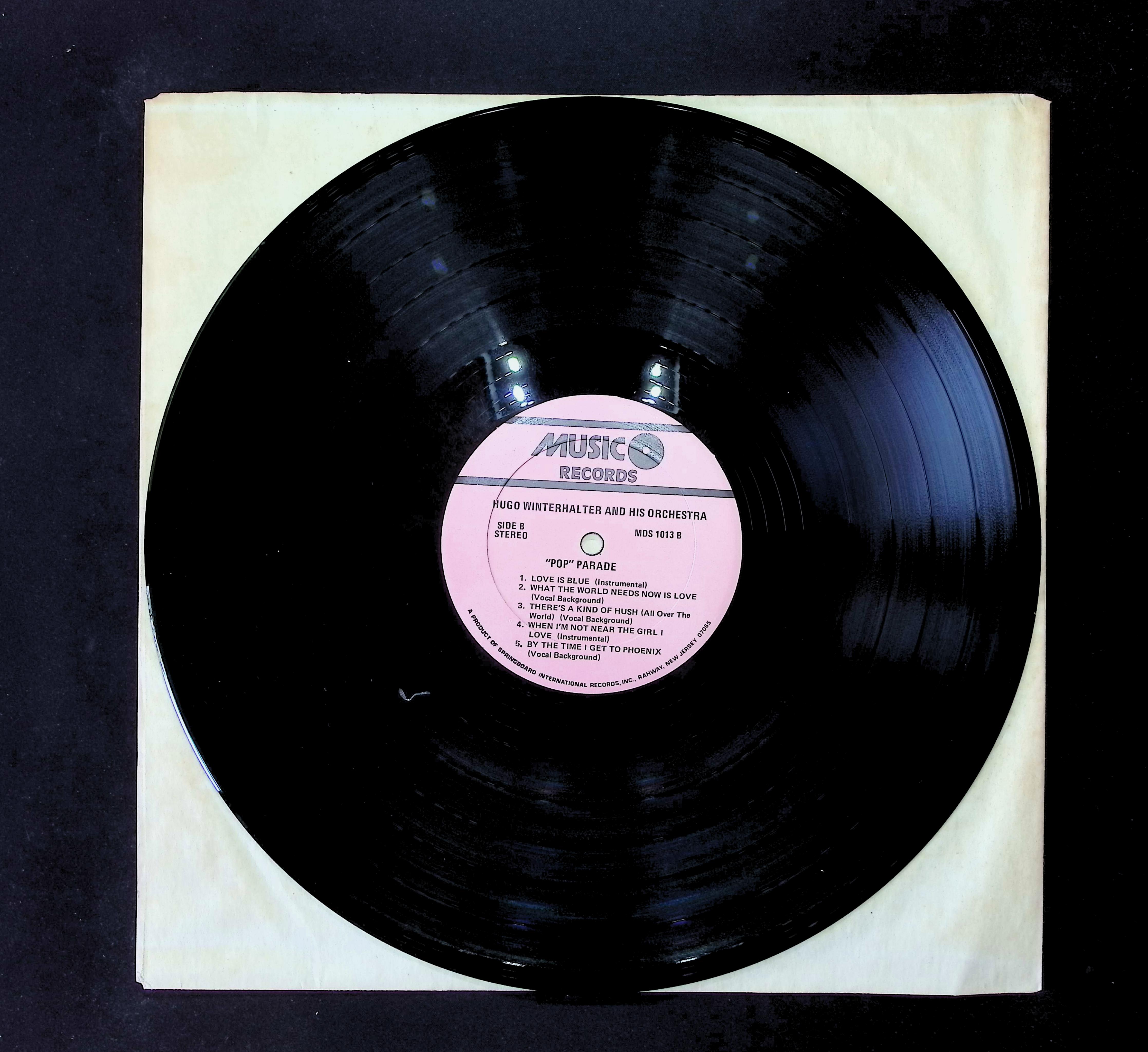 Hugo Winterhalter And His Orchestra "Pop" Parade 12" LP 1969 MDS 1013 Classical — image 5