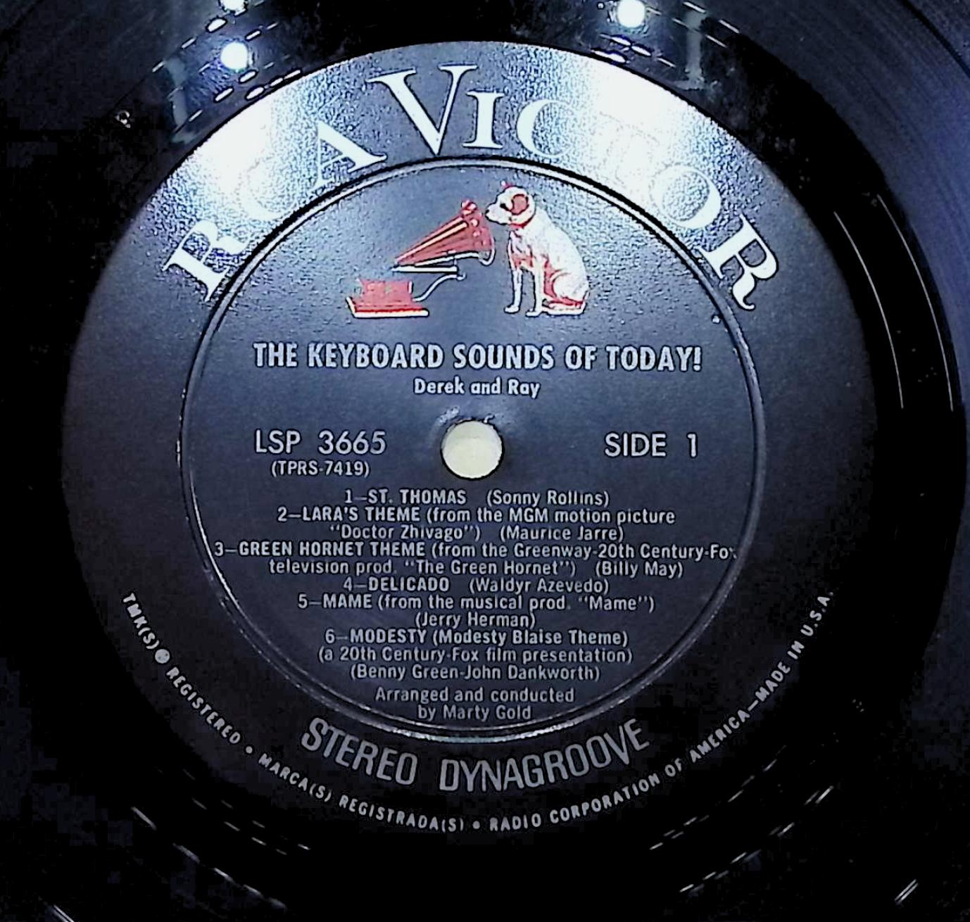 Derek And Ray The Keyboard Sounds Of Today! 12" LP 1966 LSP-3665 Jazz — image 4