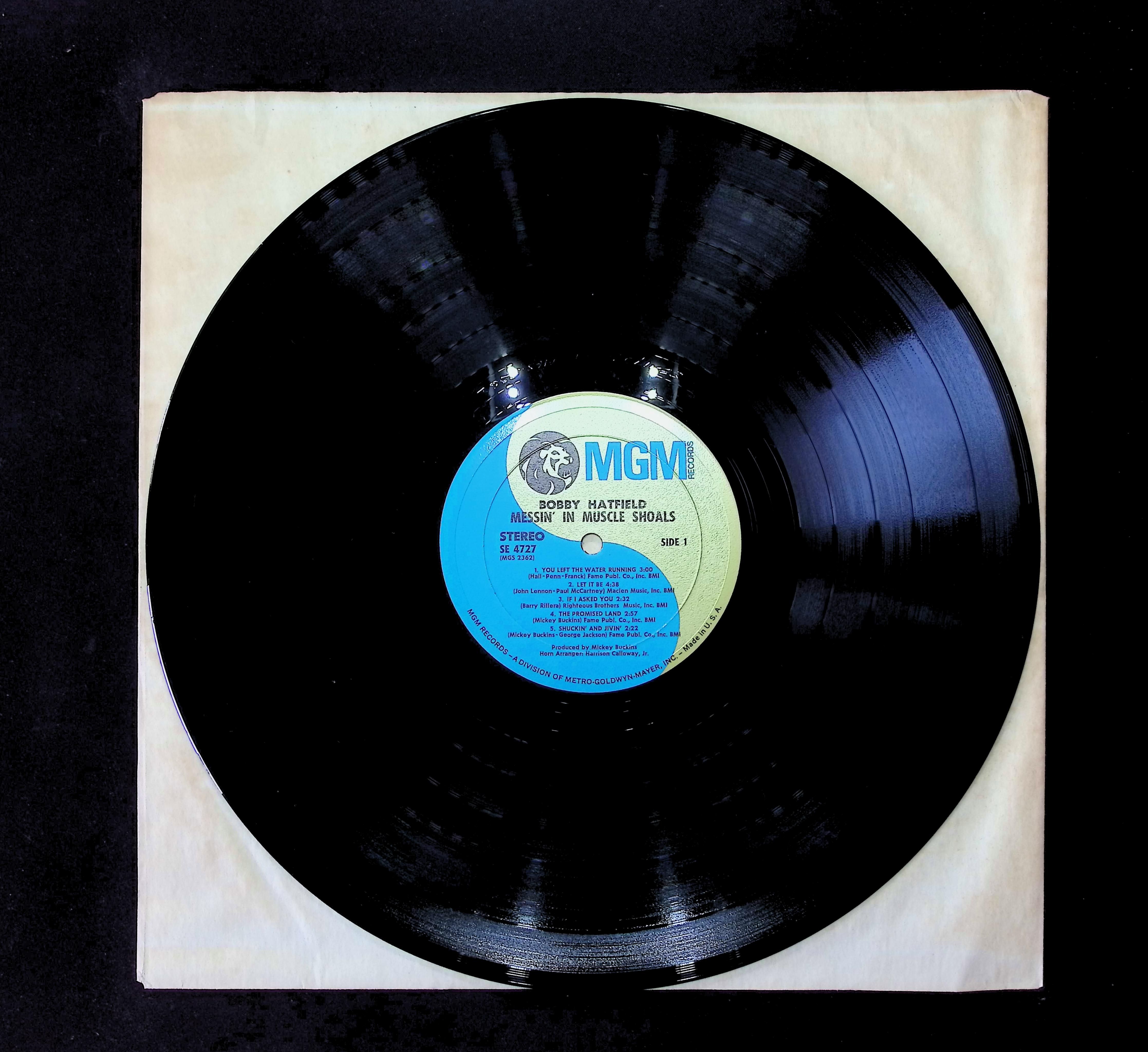 Bobby Hatfield Messin' In Muscle Shoals 12" LP 1971 SE-4727 Rock — image 5