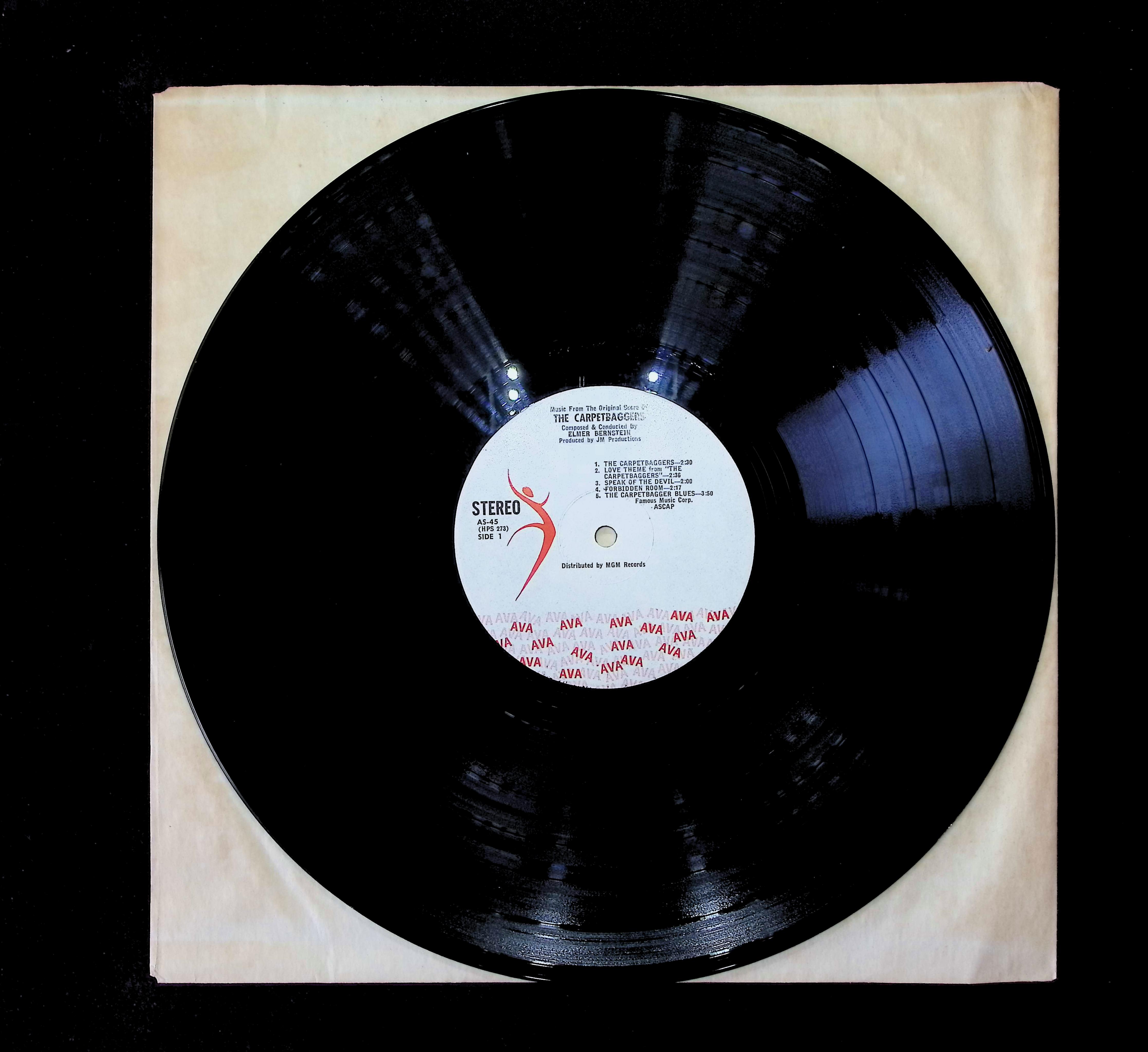 Elmer Bernstein The Carpetbaggers 1964 LP Stage & Screen — image 3