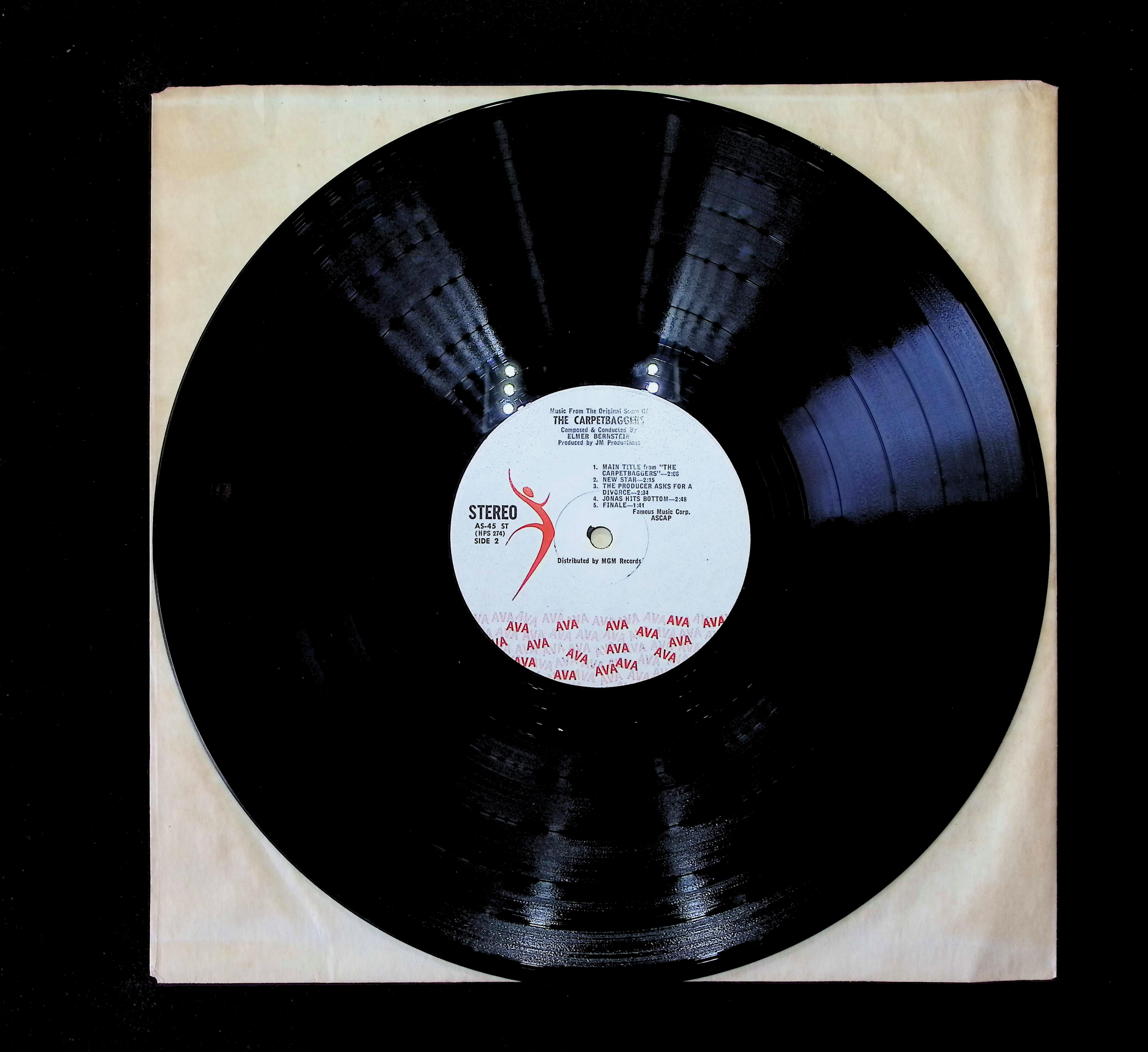 Elmer Bernstein The Carpetbaggers 1964 LP Stage & Screen — image 5