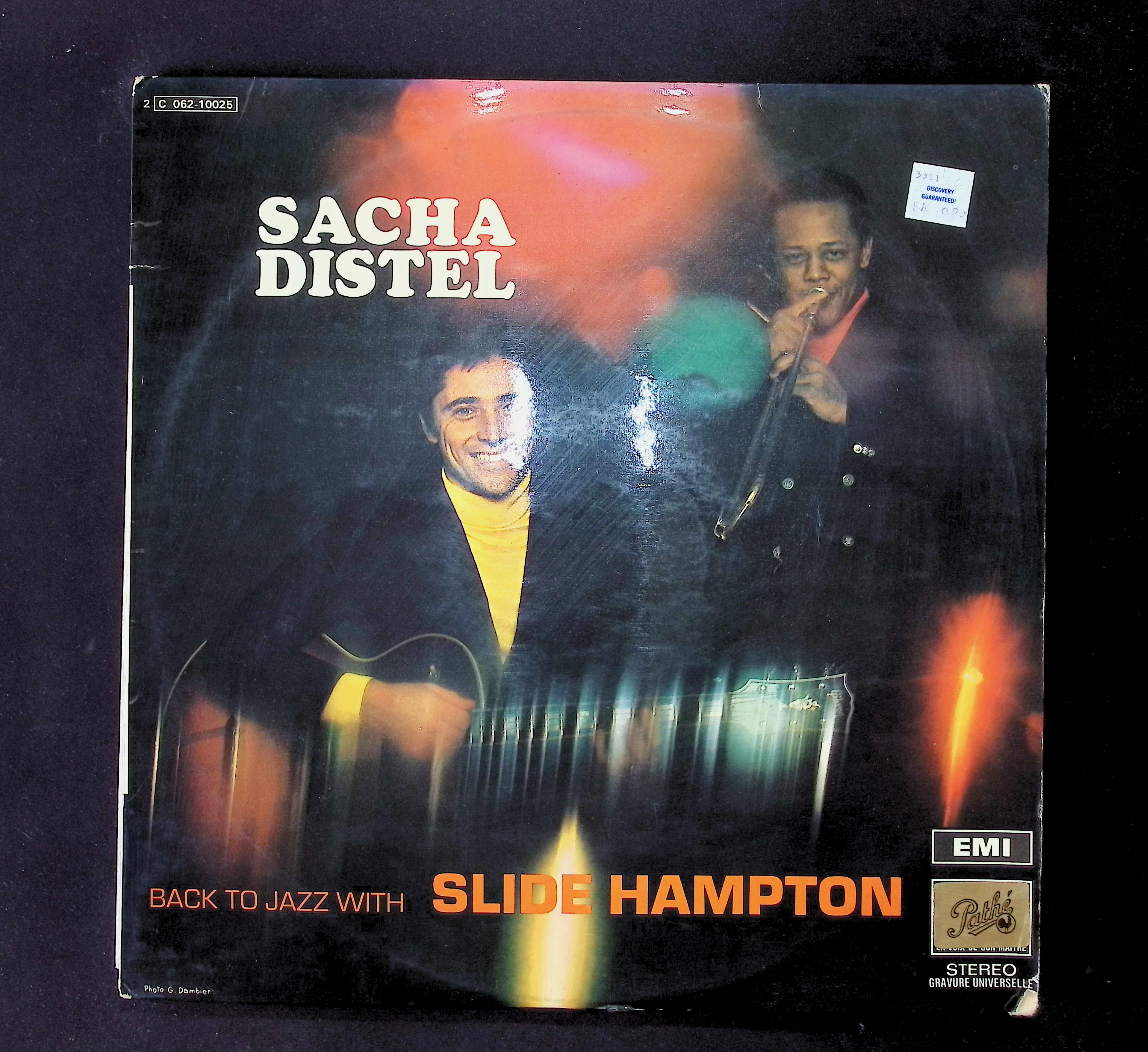 Sacha Distel Back To Jazz with SLIDE HAMPTON 1969 LP 2C 062-10.025 Jazz