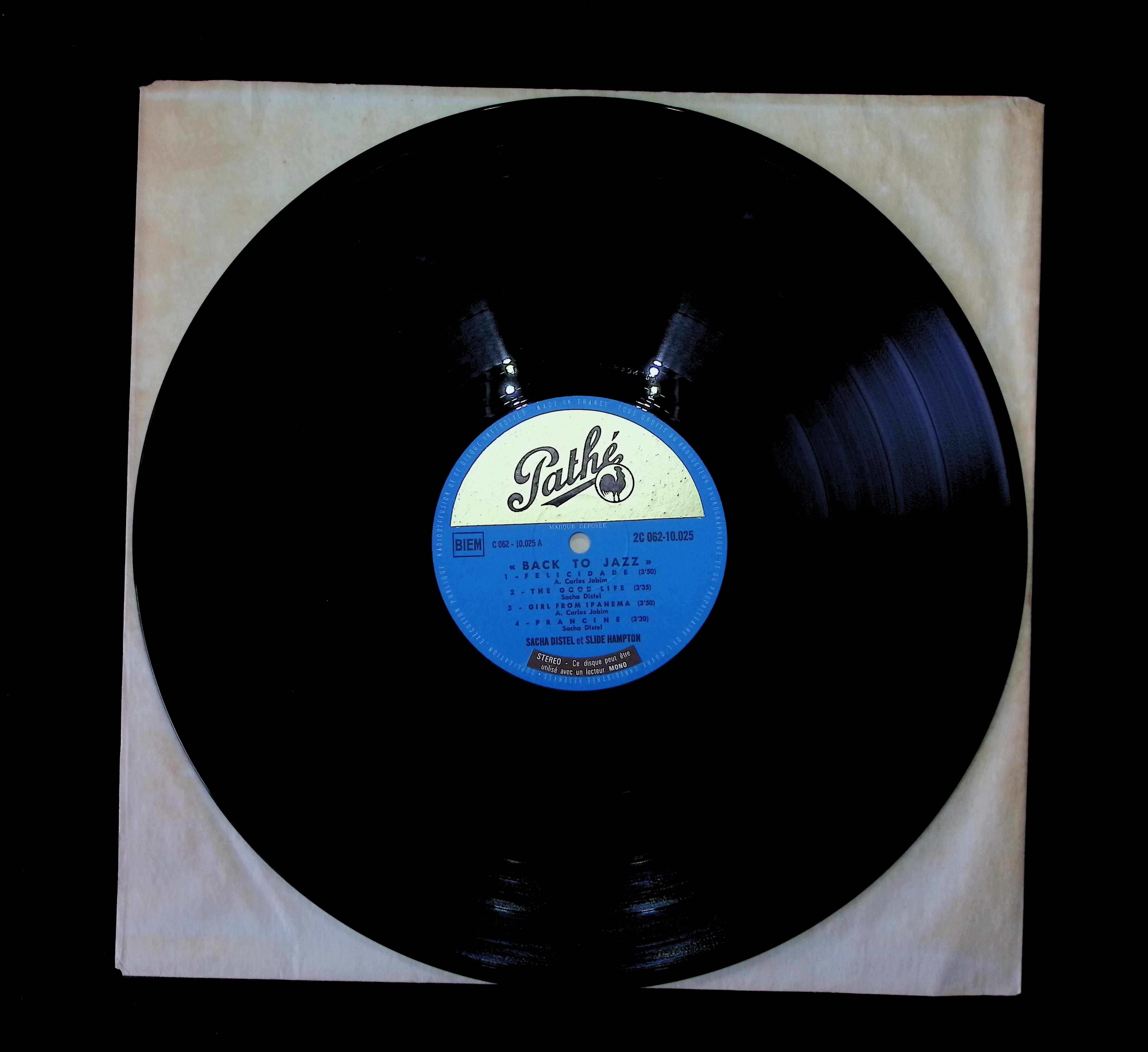 Sacha Distel Back To Jazz with SLIDE HAMPTON 1969 LP 2C 062-10.025 Jazz  — image 3