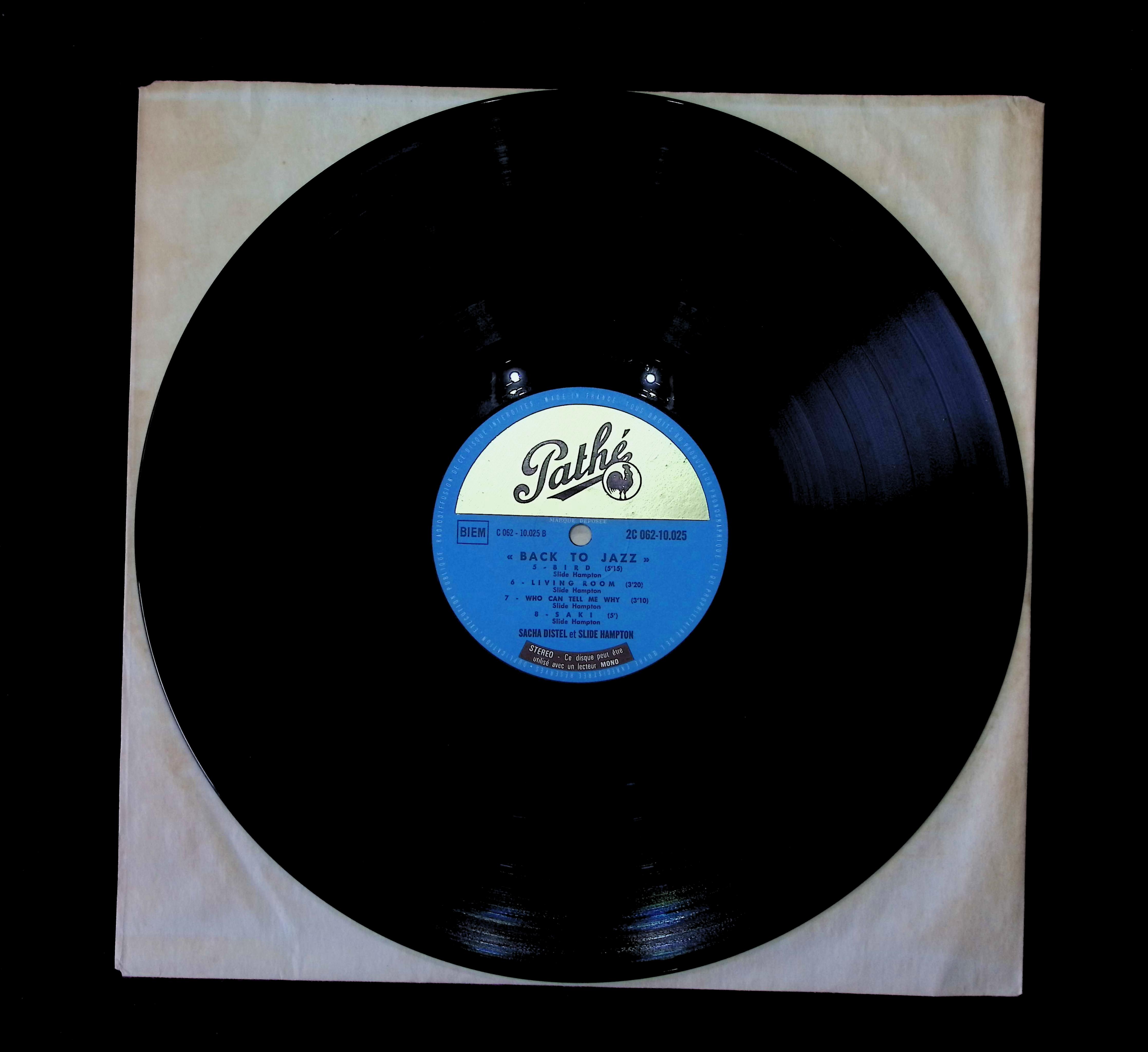 Sacha Distel Back To Jazz with SLIDE HAMPTON 1969 LP 2C 062-10.025 Jazz  — image 5