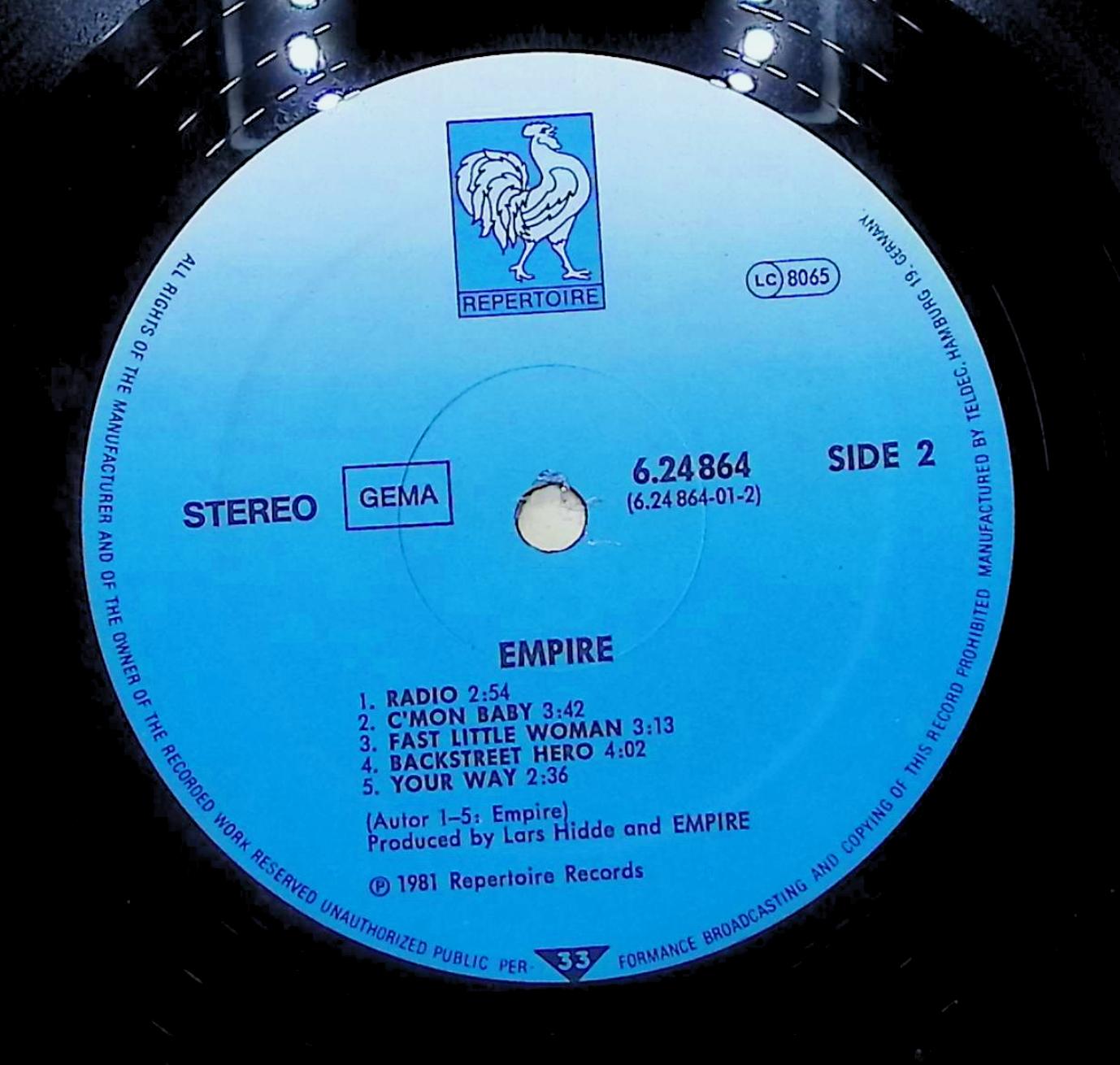 Empire 1981 LP 6.24864  Rock  — image 4