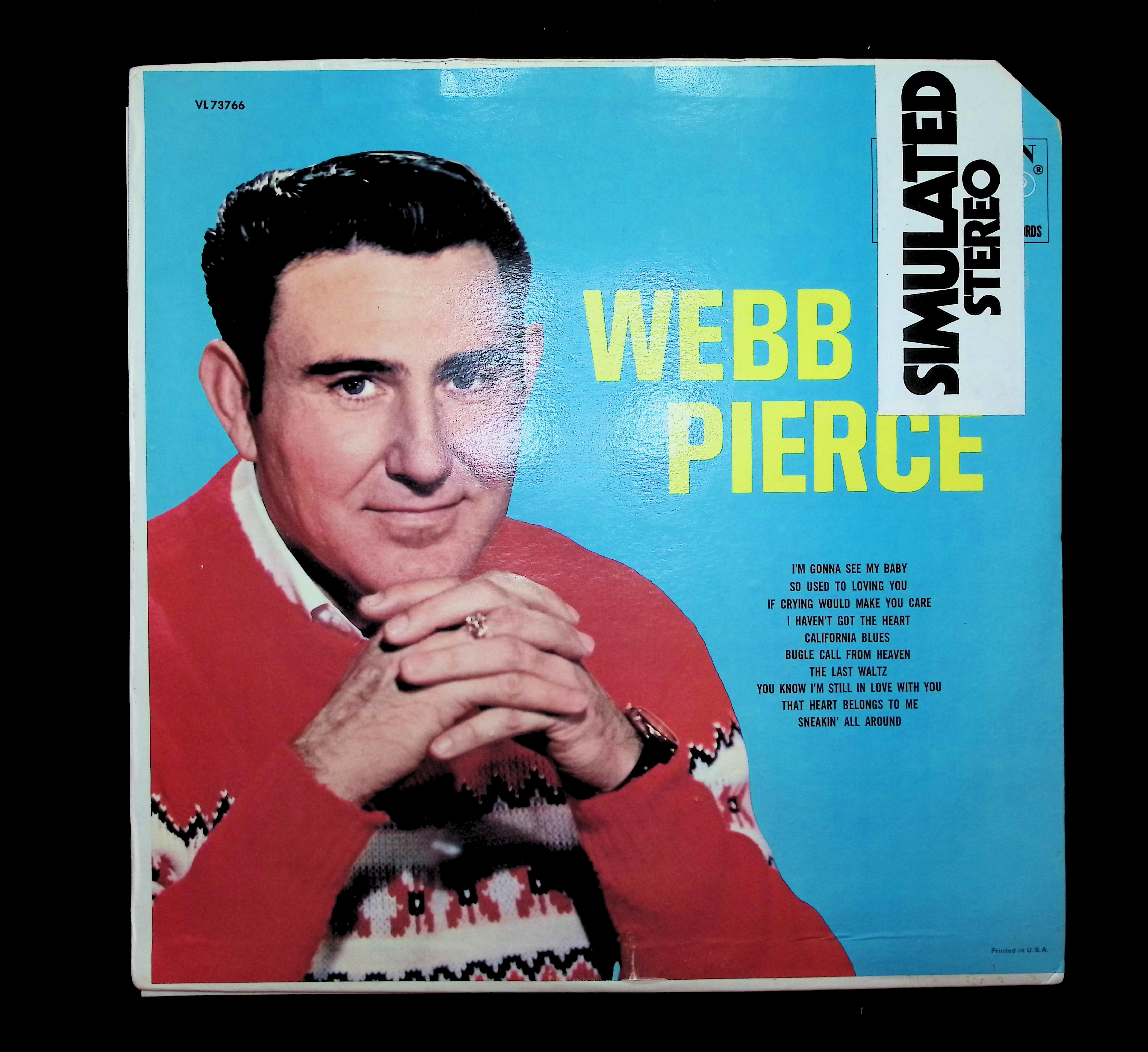 Webb Pierce Webb Pierce 12" LP 1966 VL 73766 Folk, World, & Country