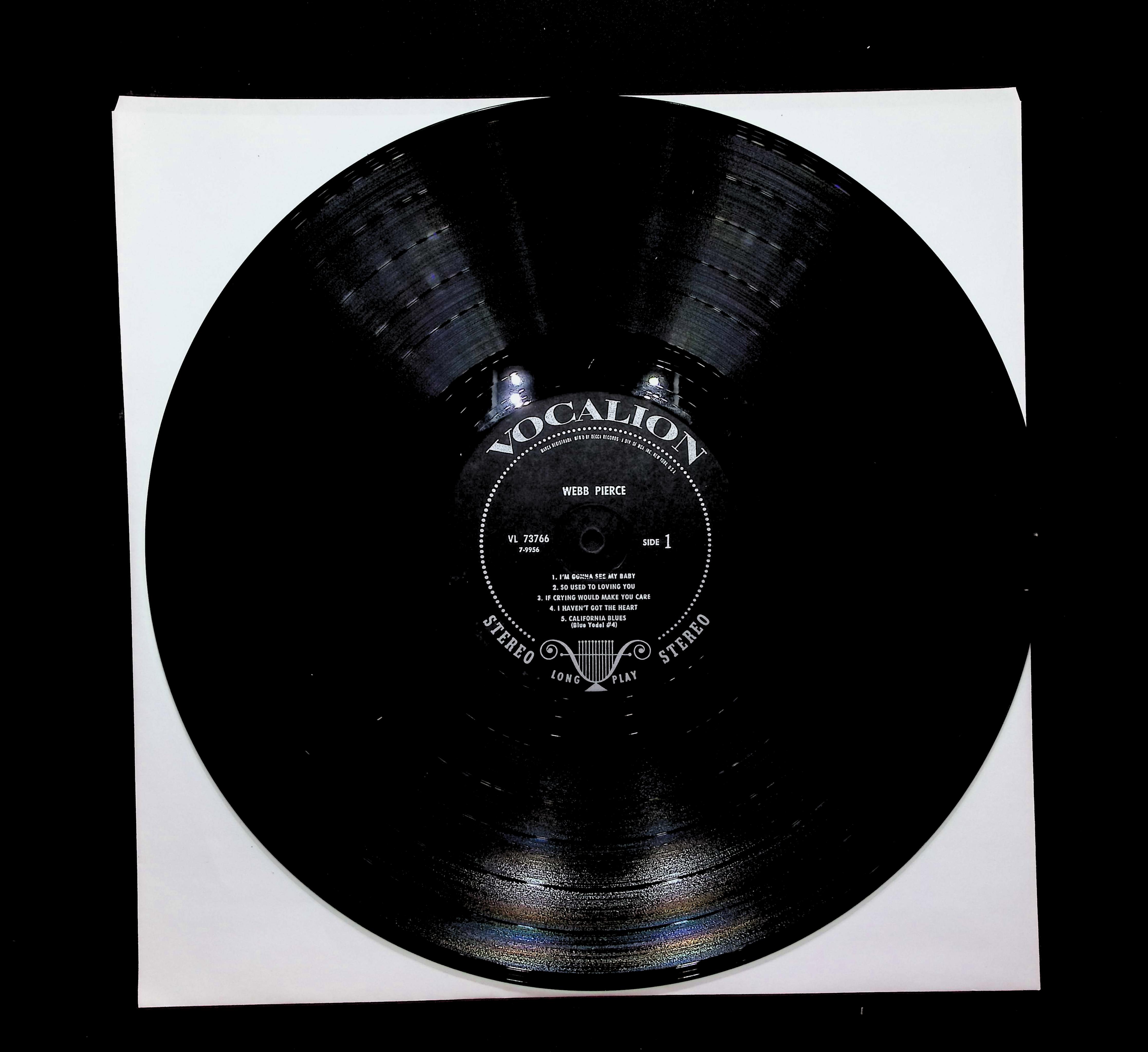 Webb Pierce Webb Pierce 12" LP 1966 VL 73766 Folk, World, & Country — image 3