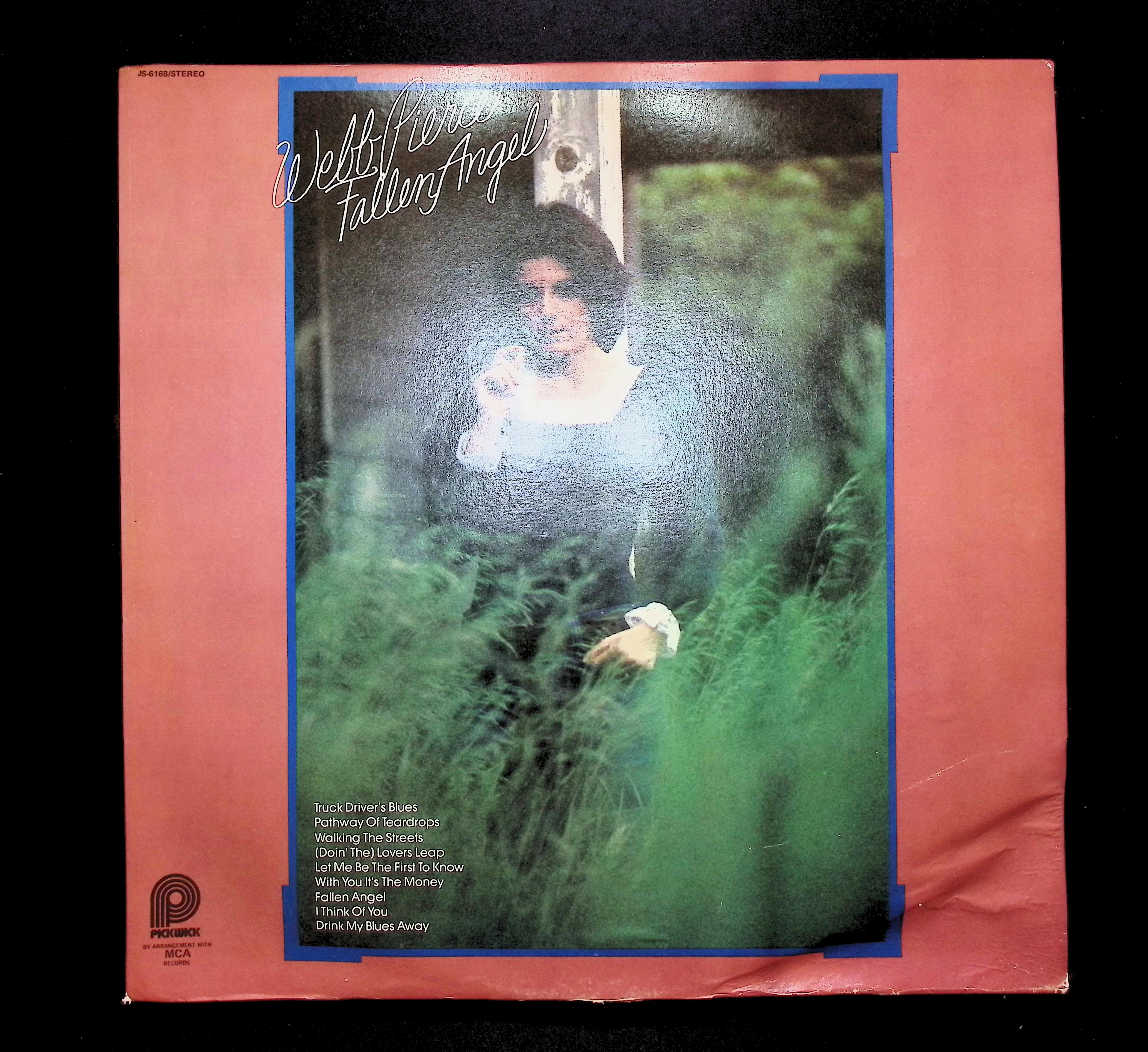Webb Pierce Fallen Angel 12" LP 1975 JS-6168 Folk, World, & Country