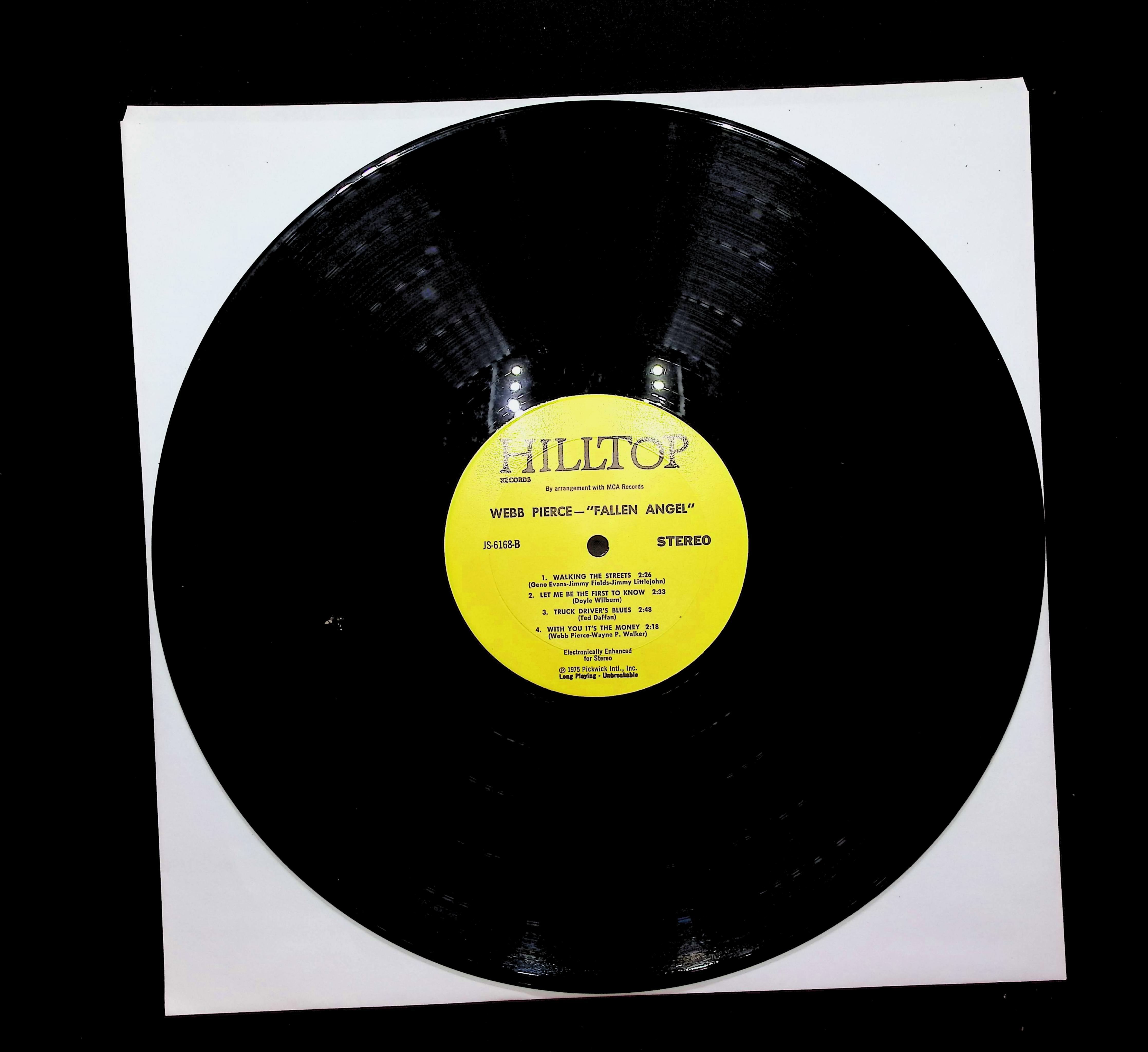 Webb Pierce Fallen Angel 12" LP 1975 JS-6168 Folk, World, & Country — image 5