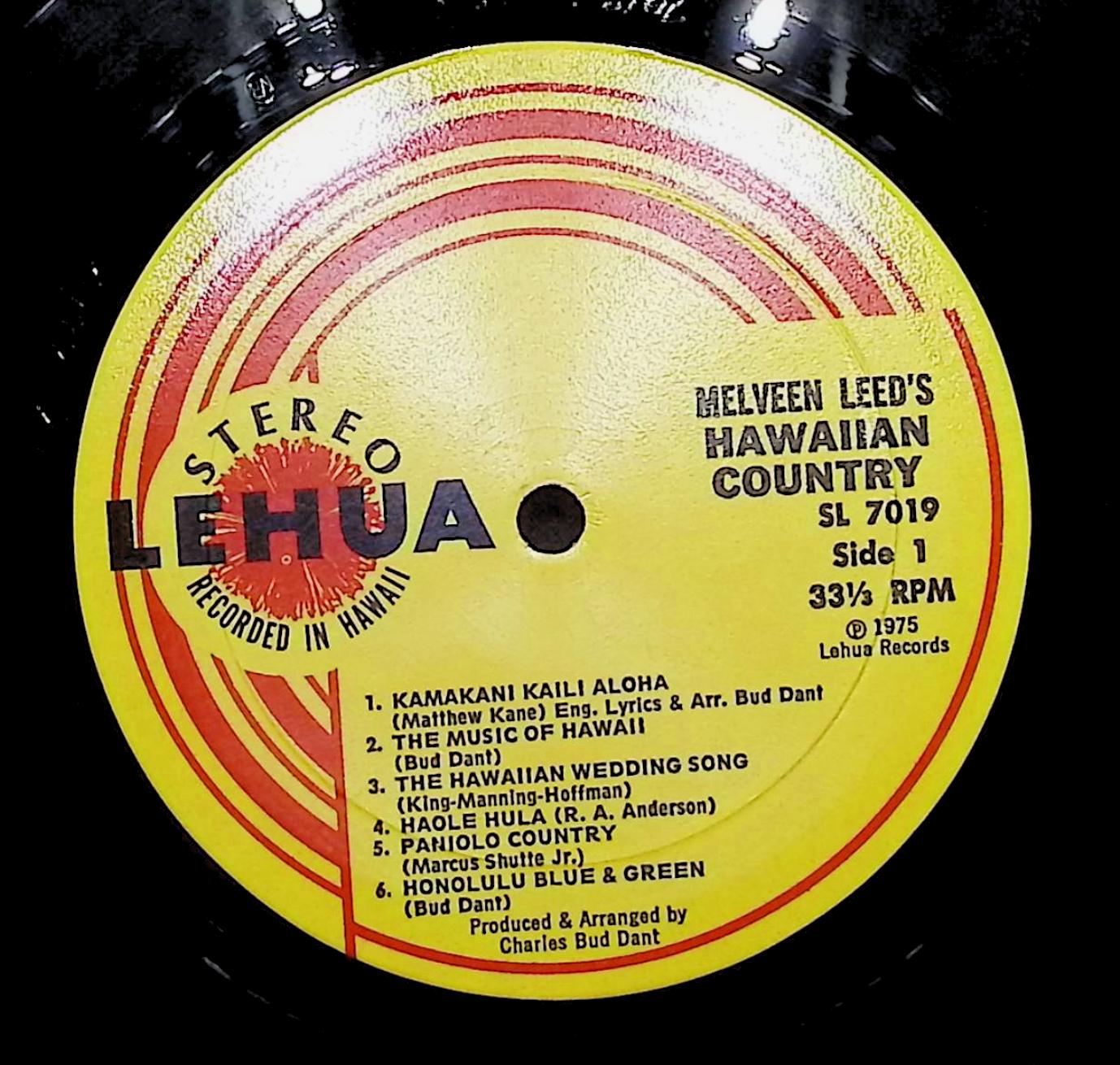 Melveen Leed Melveen Leed's Hawaiian Country 12" LP 1975 SL 7019 Folk, World, & Country — image 4