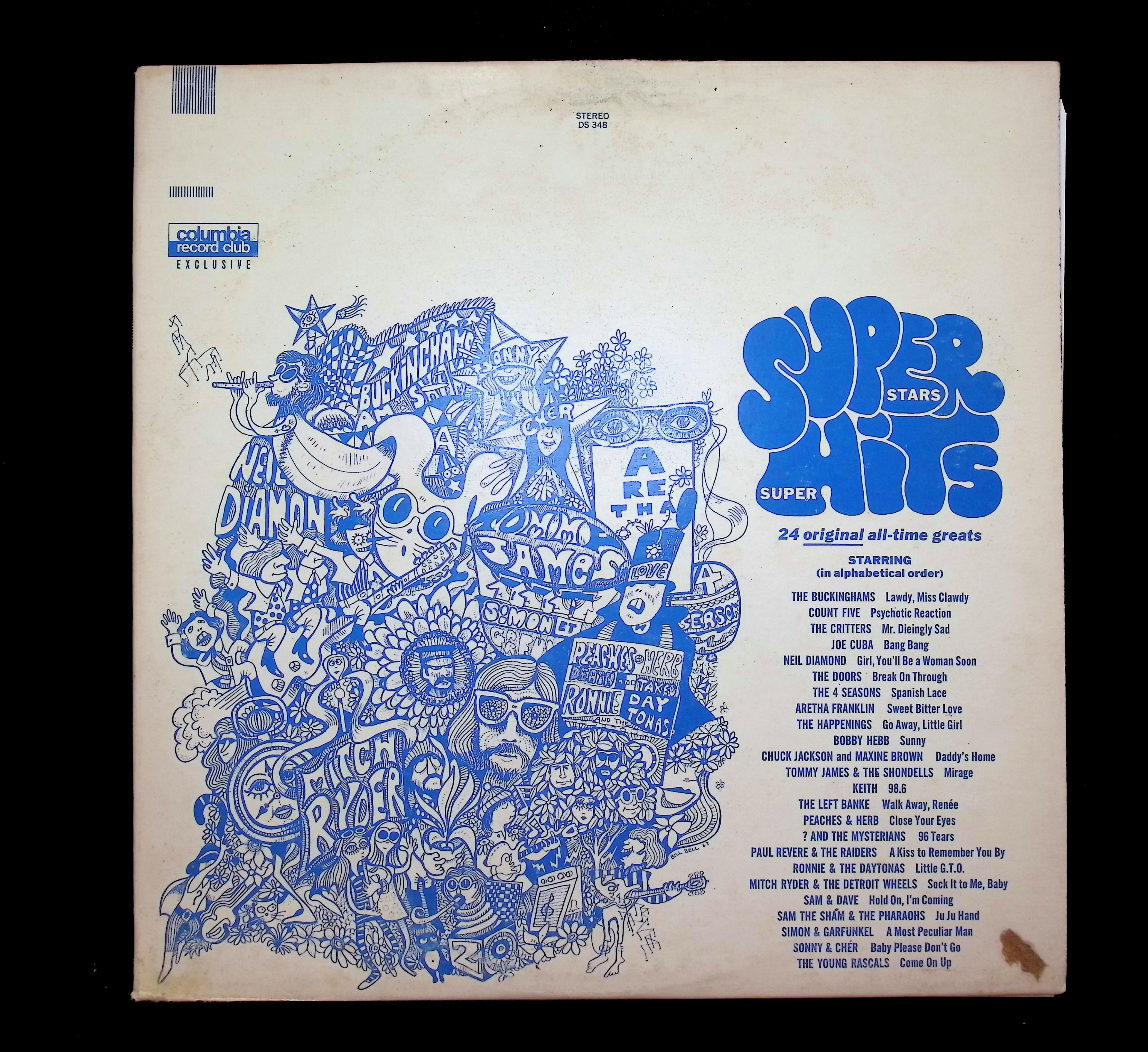 Various Super Stars - Super Hits 12" LP 1967 DS 348 Rock