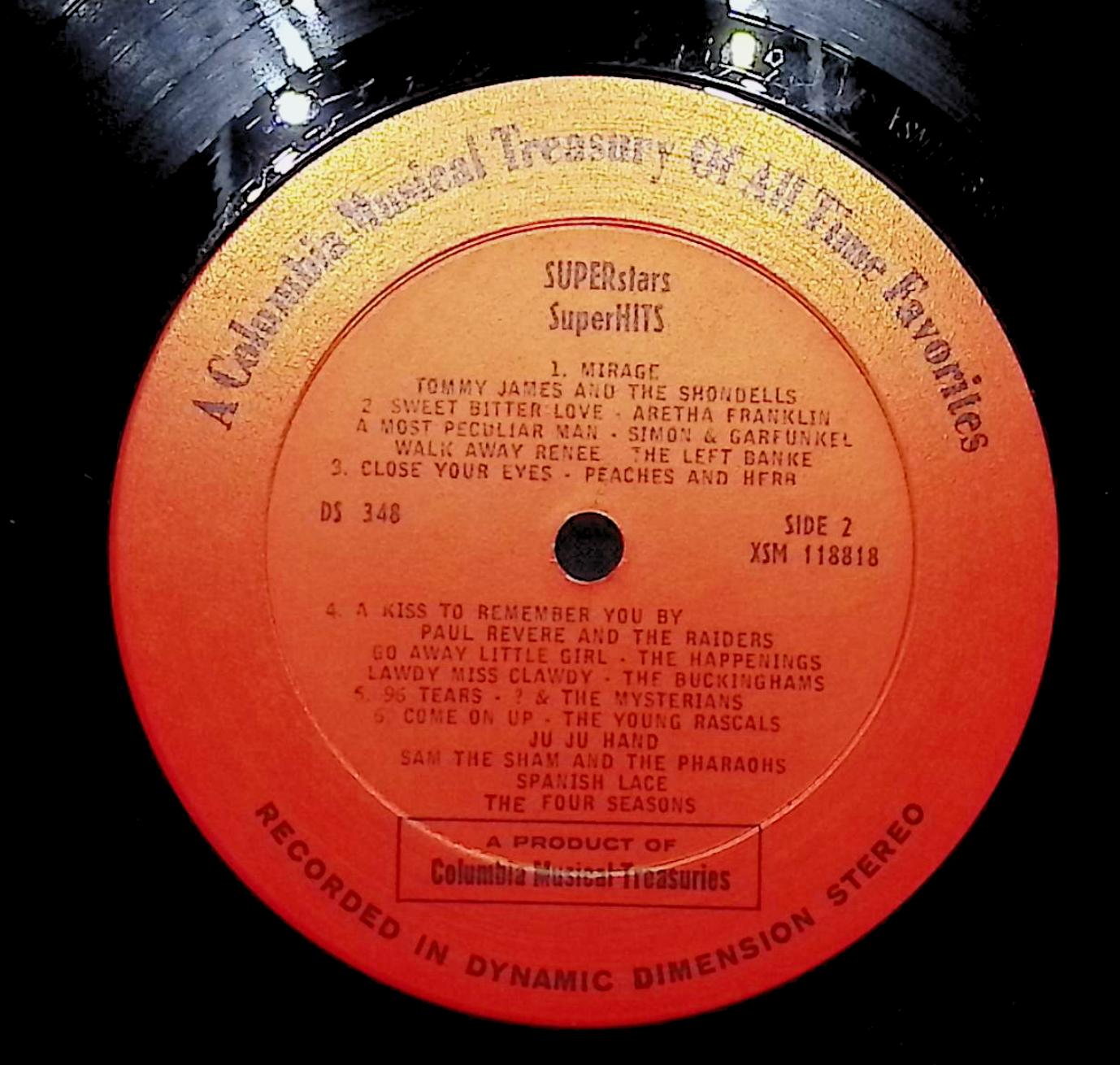 Various Super Stars - Super Hits 12" LP 1967 DS 348 Rock — image 2