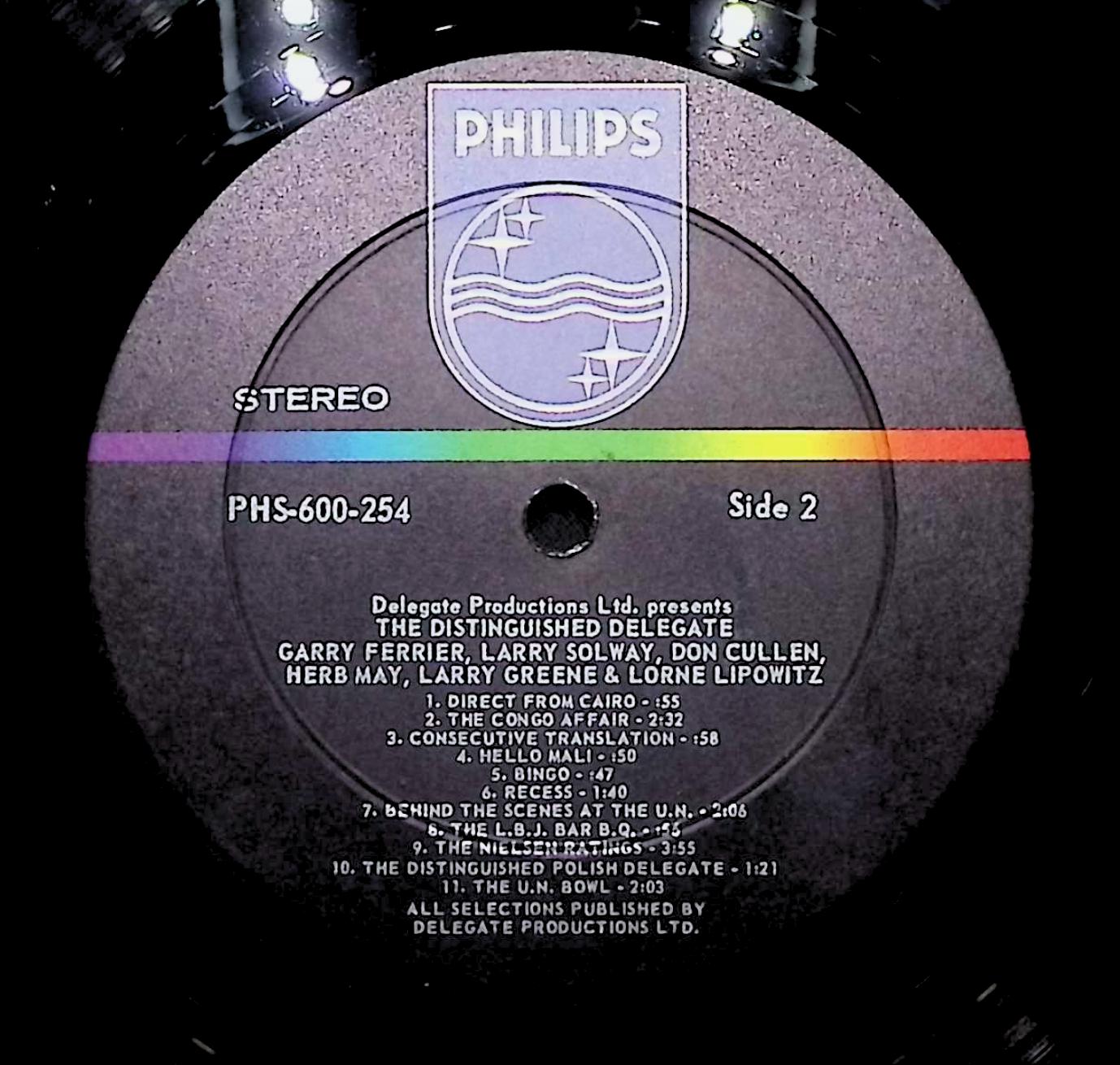 Various The Distinguished Delegate 12" LP 1967 PHS 600-254 Non-Music — image 2