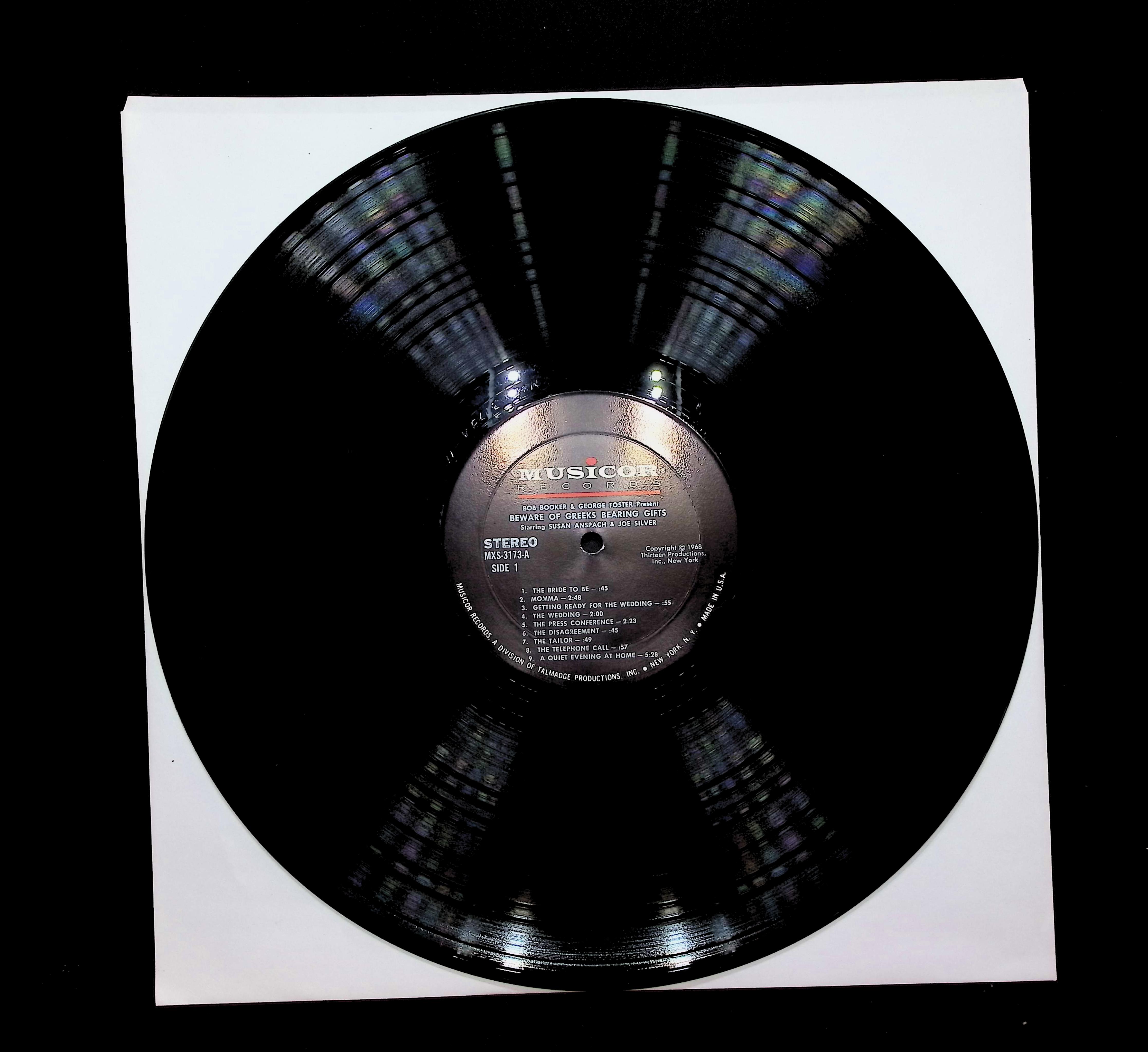 Bob Booker And George Foster Beware Of Greeks Bearing Gifts 12" LP 1968 MXS 3173 Non-Music — image 3