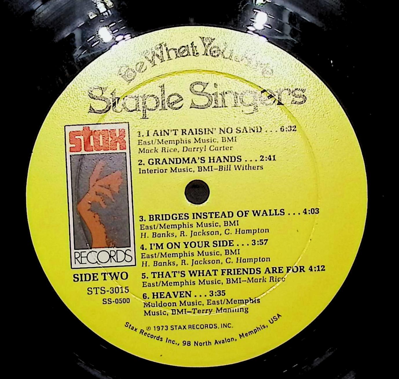 The Staple Singers Be What You Are 12" LP 1973 STS-3015 Funk / Soul — image 2