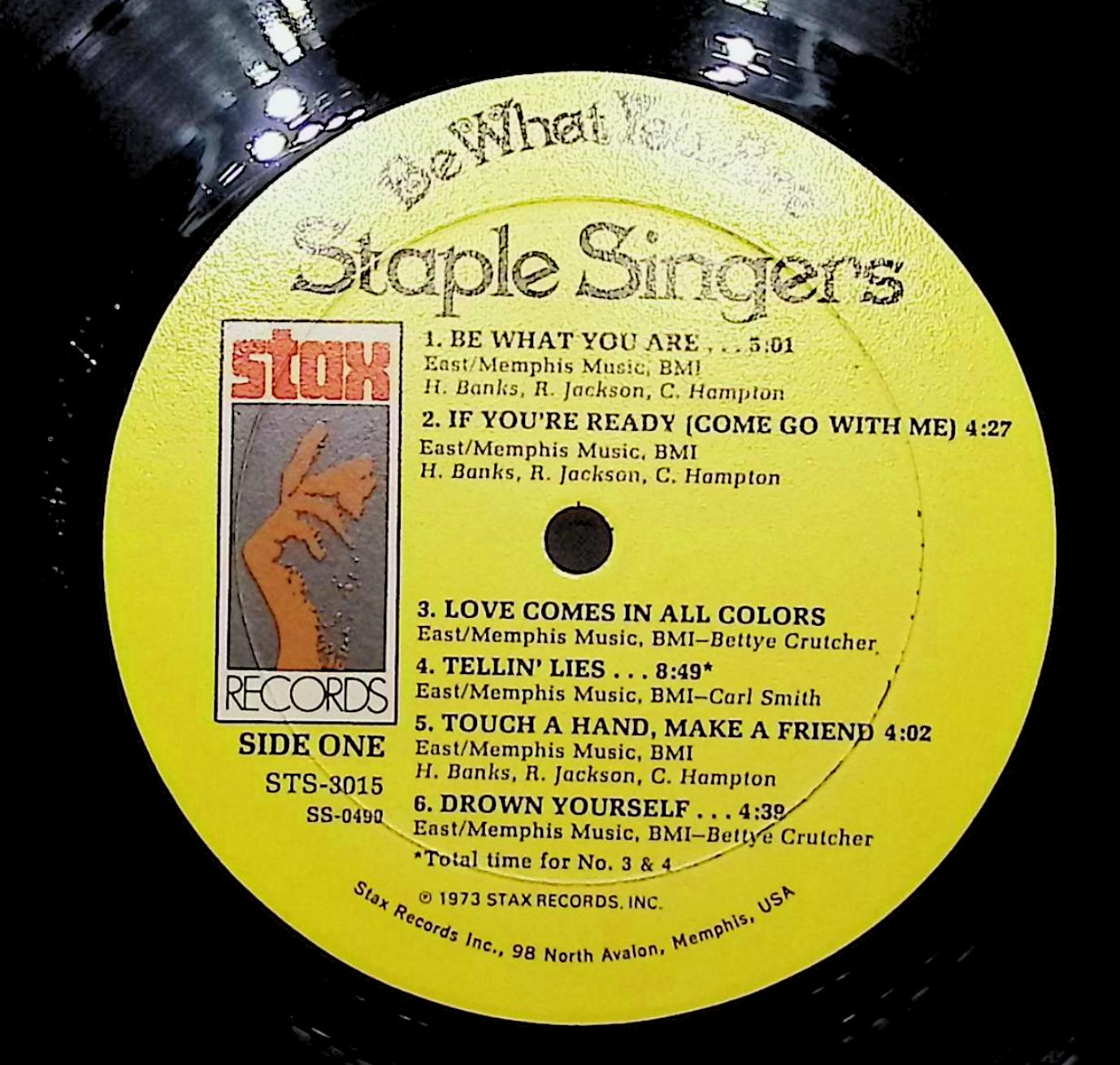 The Staple Singers Be What You Are 12" LP 1973 STS-3015 Funk / Soul — image 4