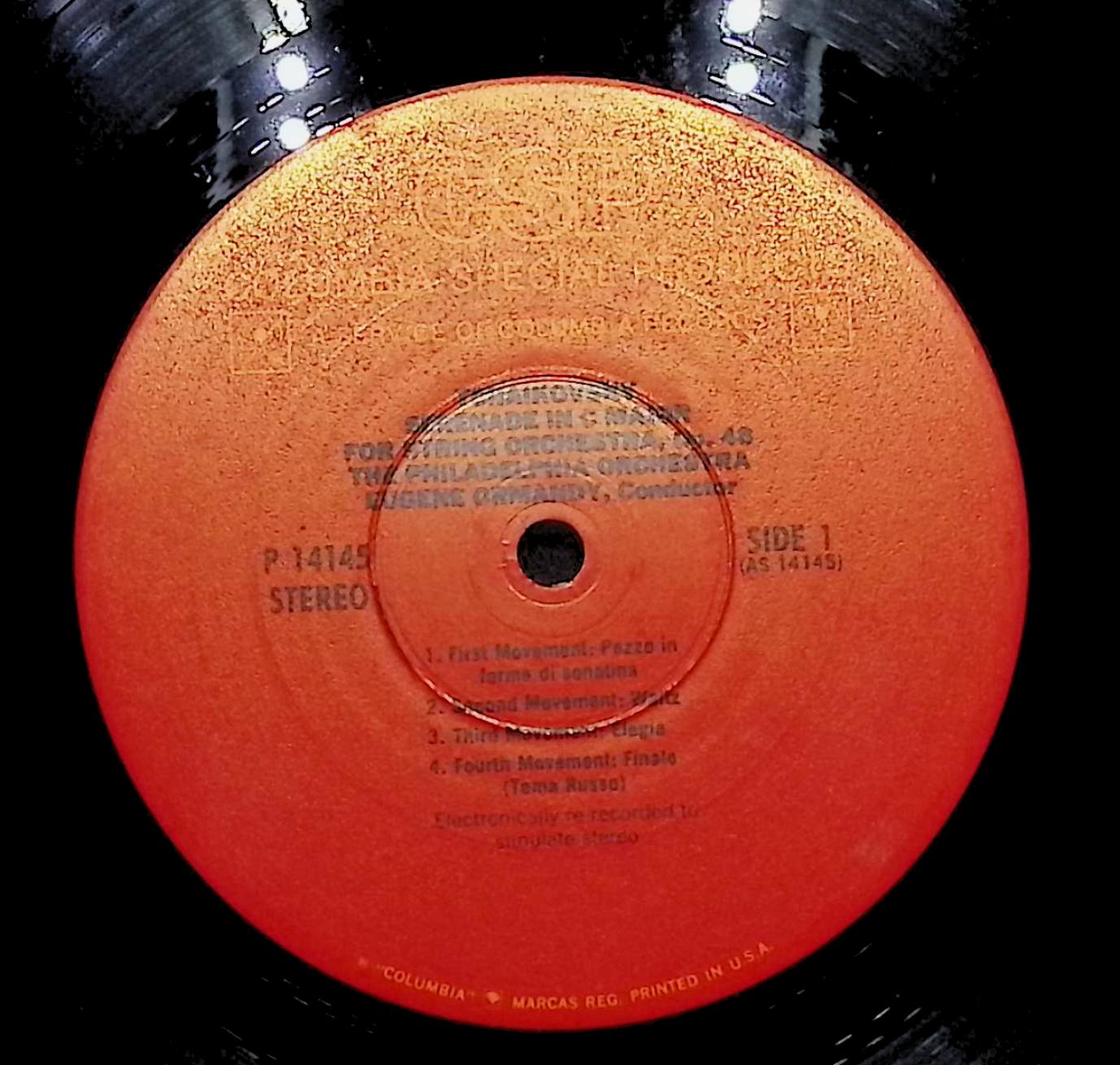 Pyotr Ilyich Tchaikovsky Serenade In C Major / Theme And Variations 12" LP 1977 P 14145 Classical — image 2