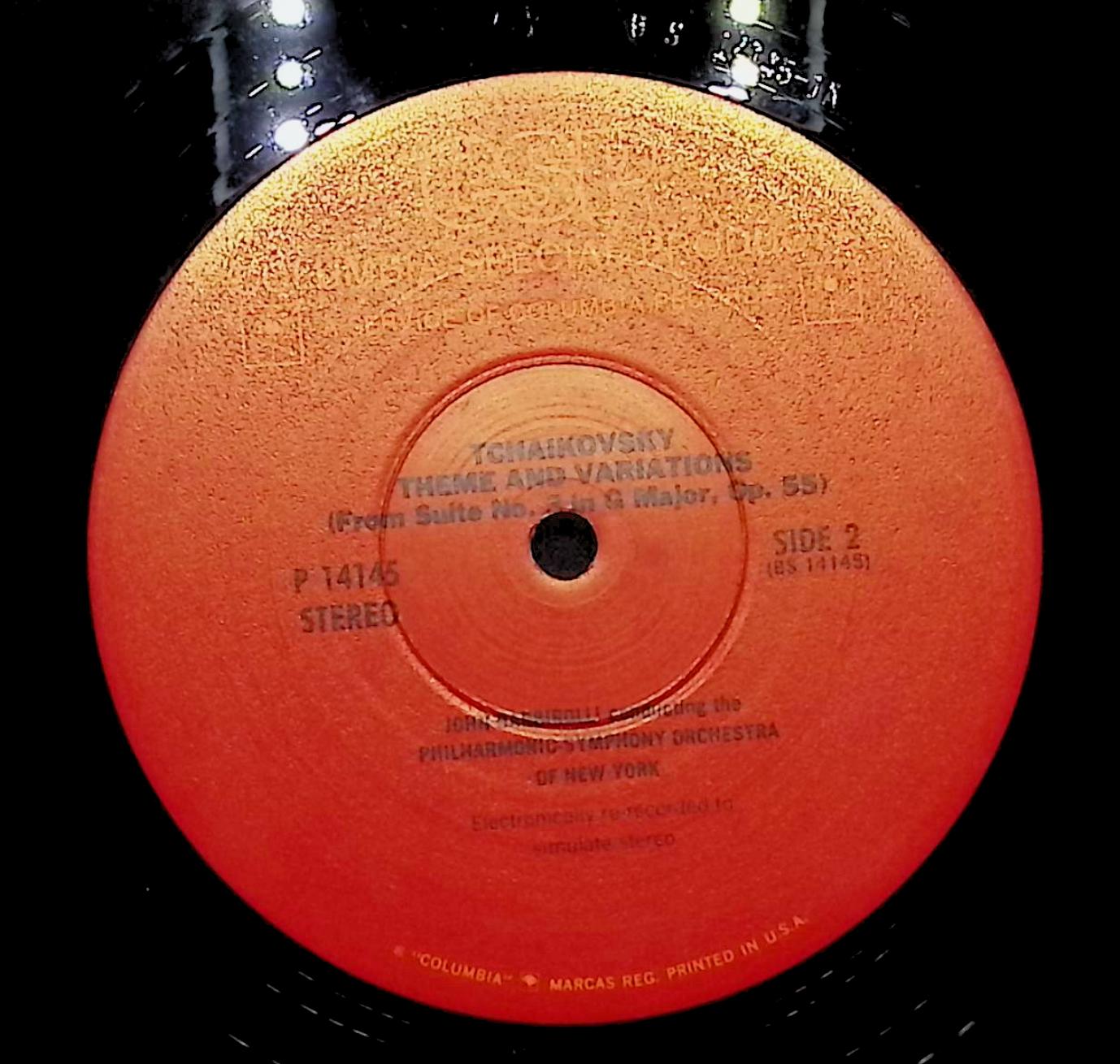 Pyotr Ilyich Tchaikovsky Serenade In C Major / Theme And Variations 12" LP 1977 P 14145 Classical — image 4