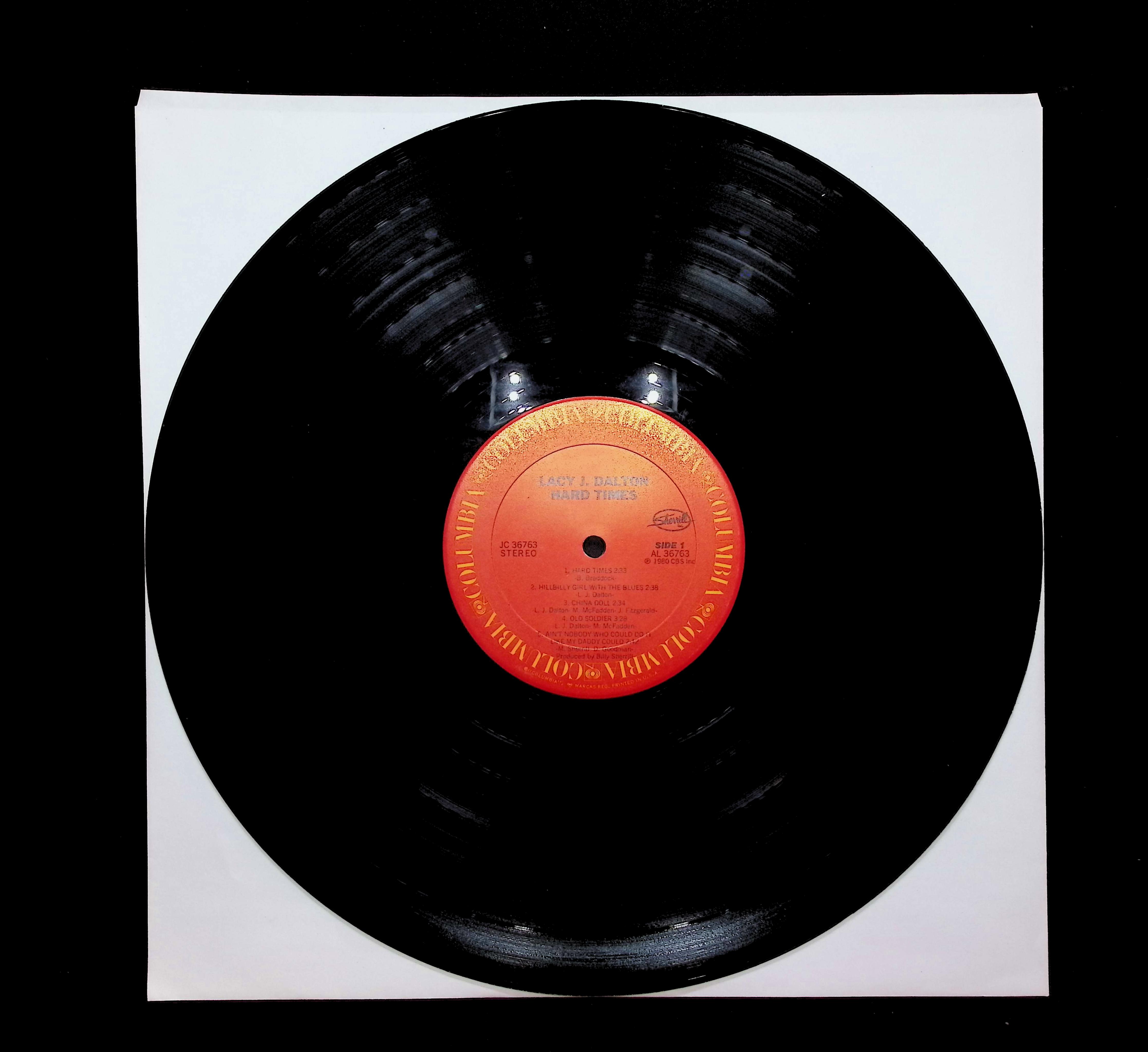 Lacy J. Dalton Hard Times 12" LP 1980 JC 36763 Country — image 5