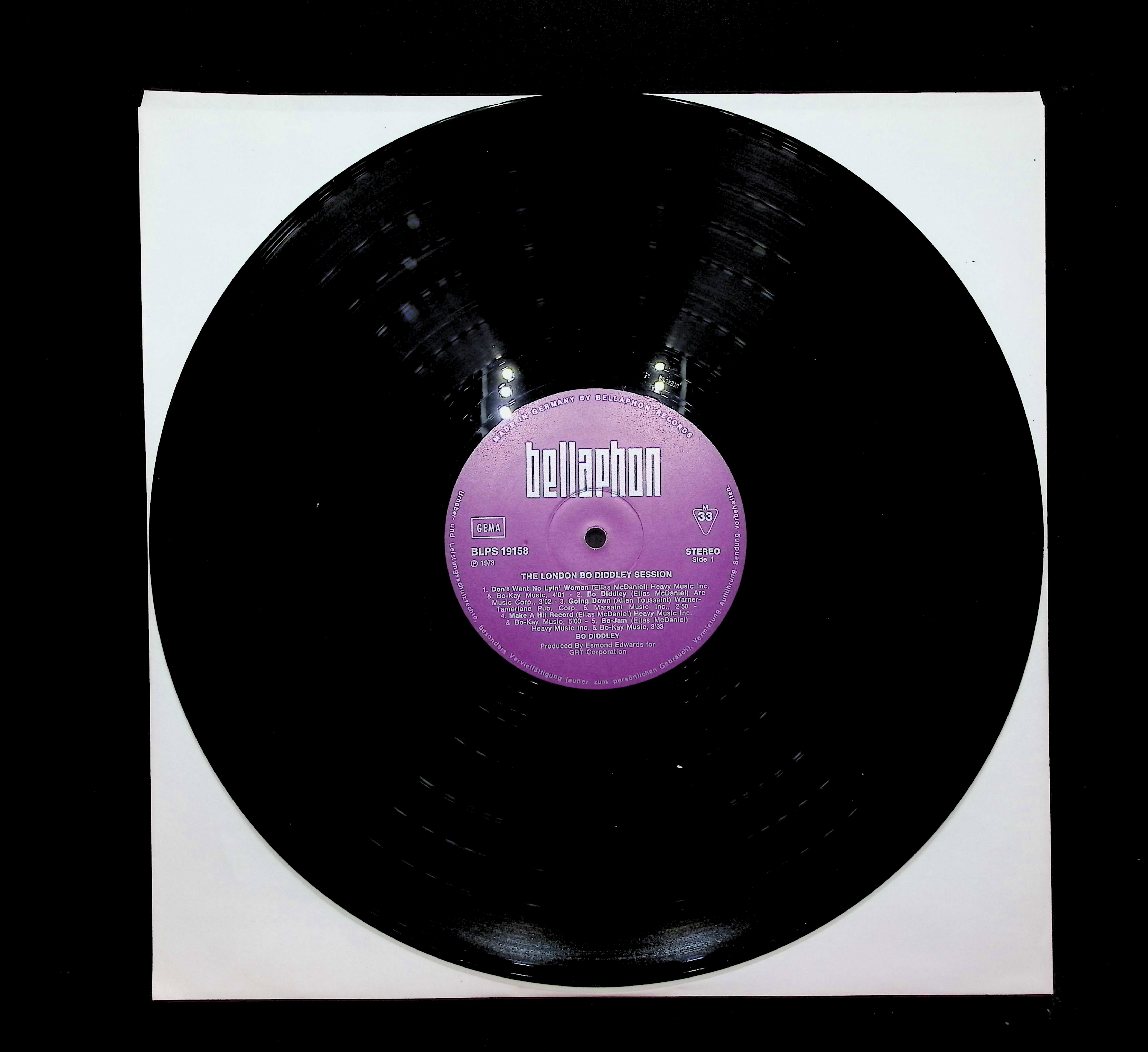 Bo Diddley The London Bo Diddley Sessions 12" LP 1973 BLPS 19158 Rock — image 3