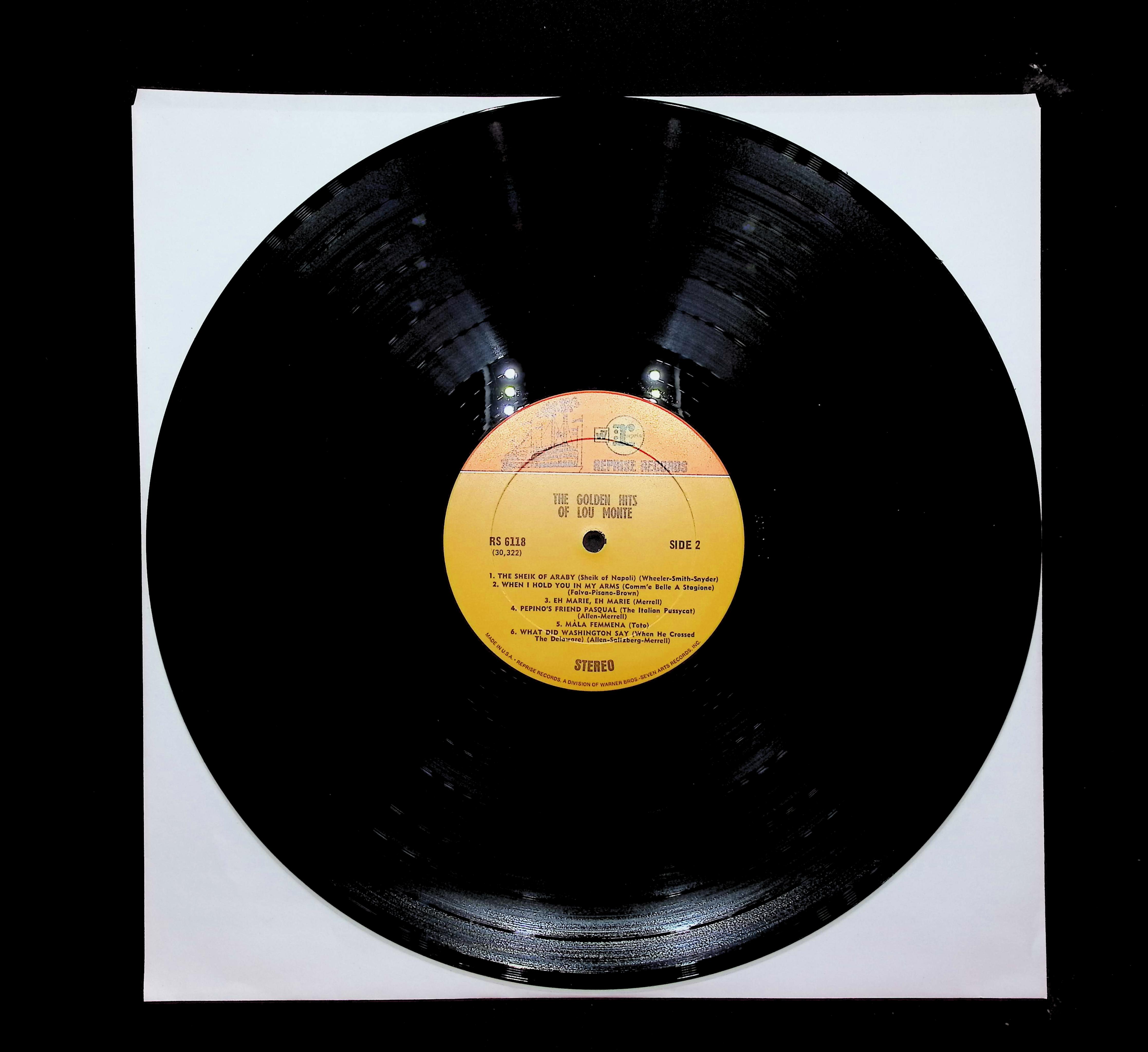 Lou Monte Lou Monte's Golden Hits 12" LP 1964 RS-6118 Pop — image 3