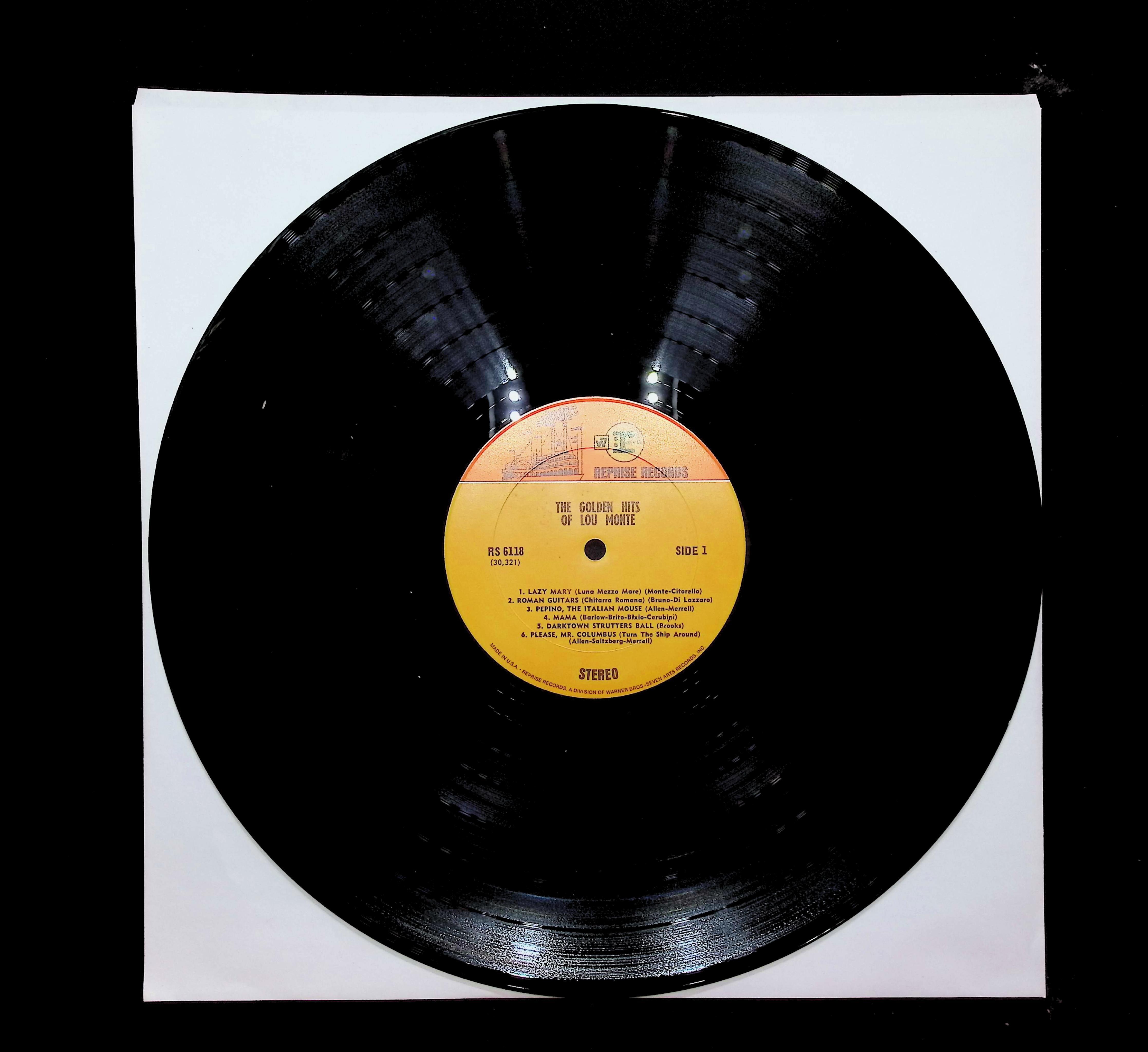 Lou Monte Lou Monte's Golden Hits 12" LP 1964 RS-6118 Pop — image 5
