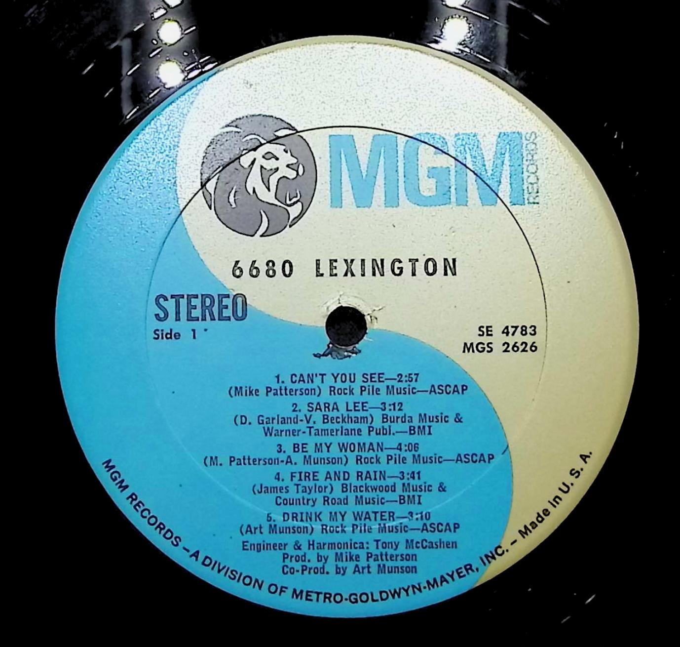 6680 Lexington 6680 Lexington 12" LP 1971 SE 4783 Rock — image 2