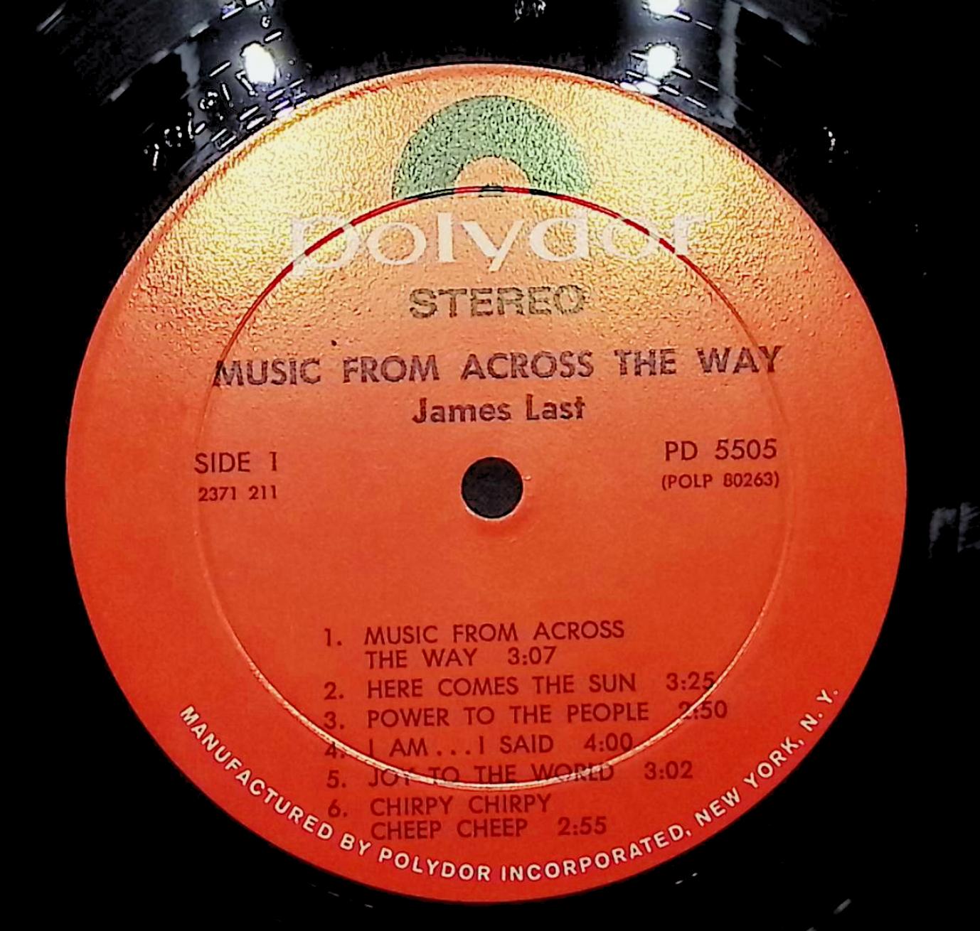 James Last Music From Across The Way 12" LP 1972 PD 5505 Pop — image 2