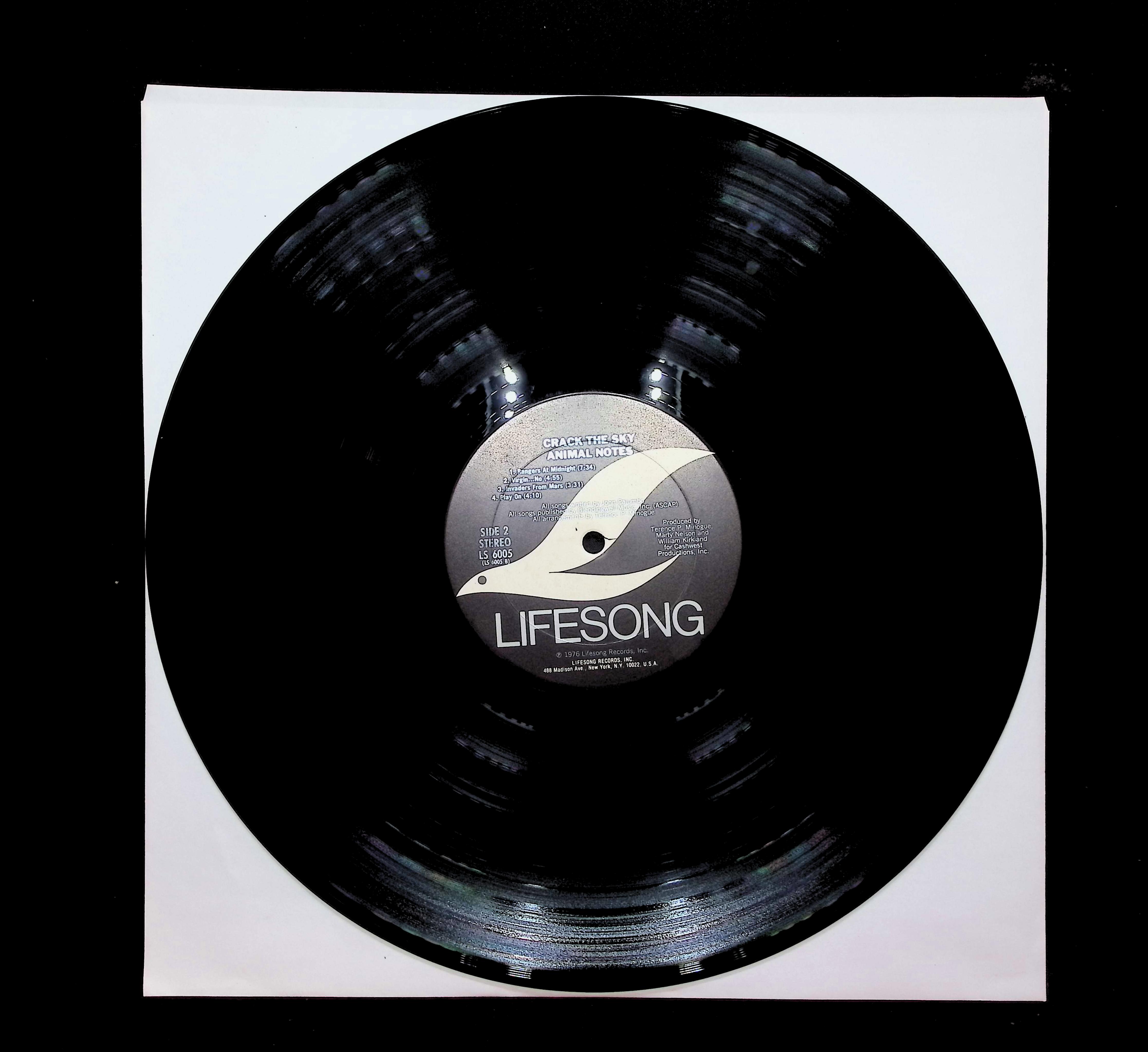 Crack The Sky Animal Notes 12" LP 1976 LS6005 Rock — image 3