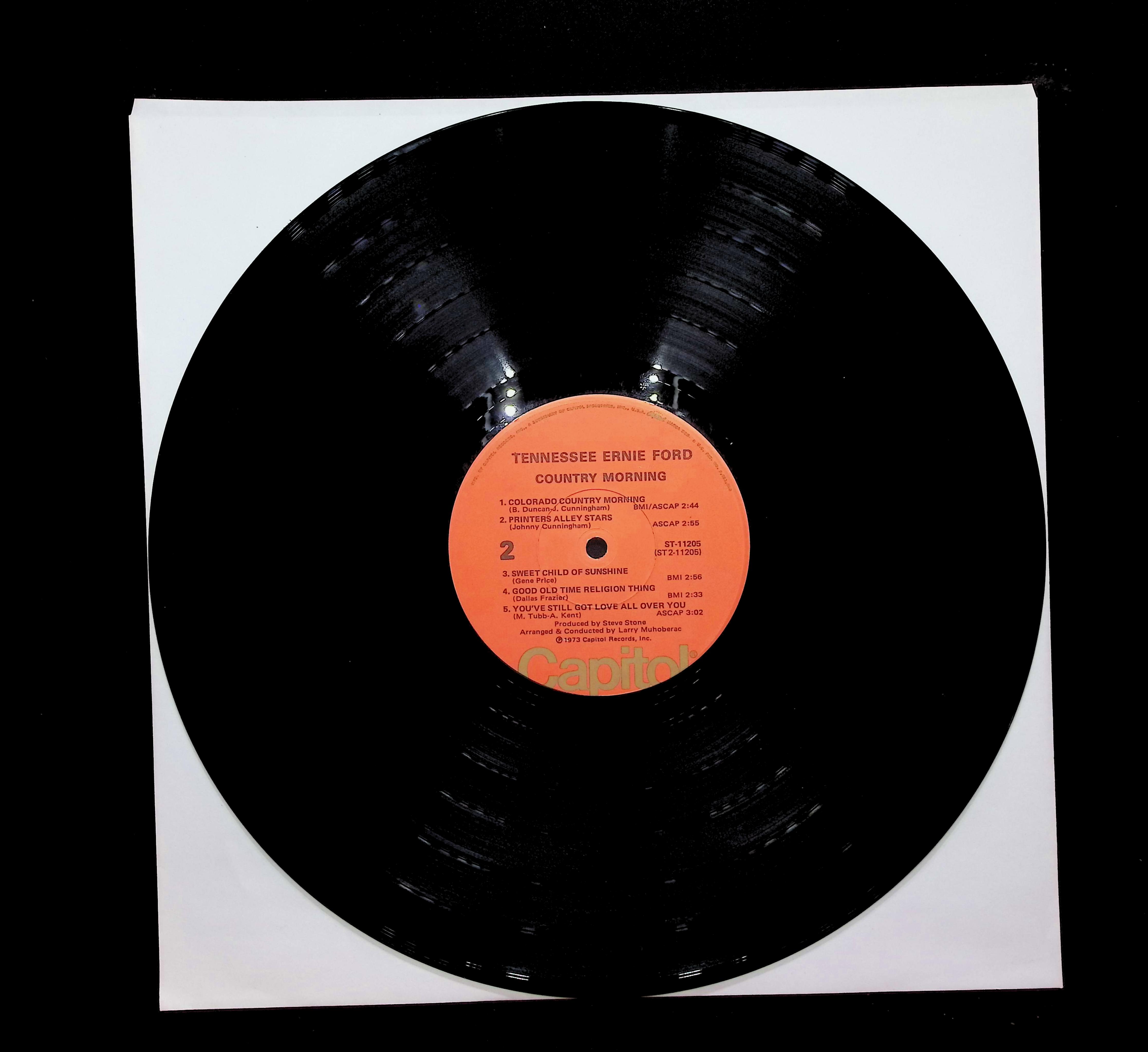 Tennessee Ernie Ford Country Morning 12" LP 0 ST-11205 Folk, World, & Country — image 5